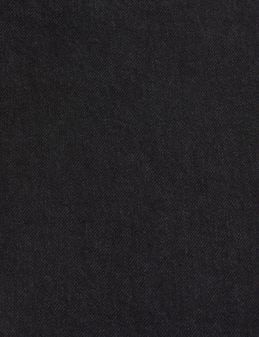 Siyah Loose Fit Jean Pantolon