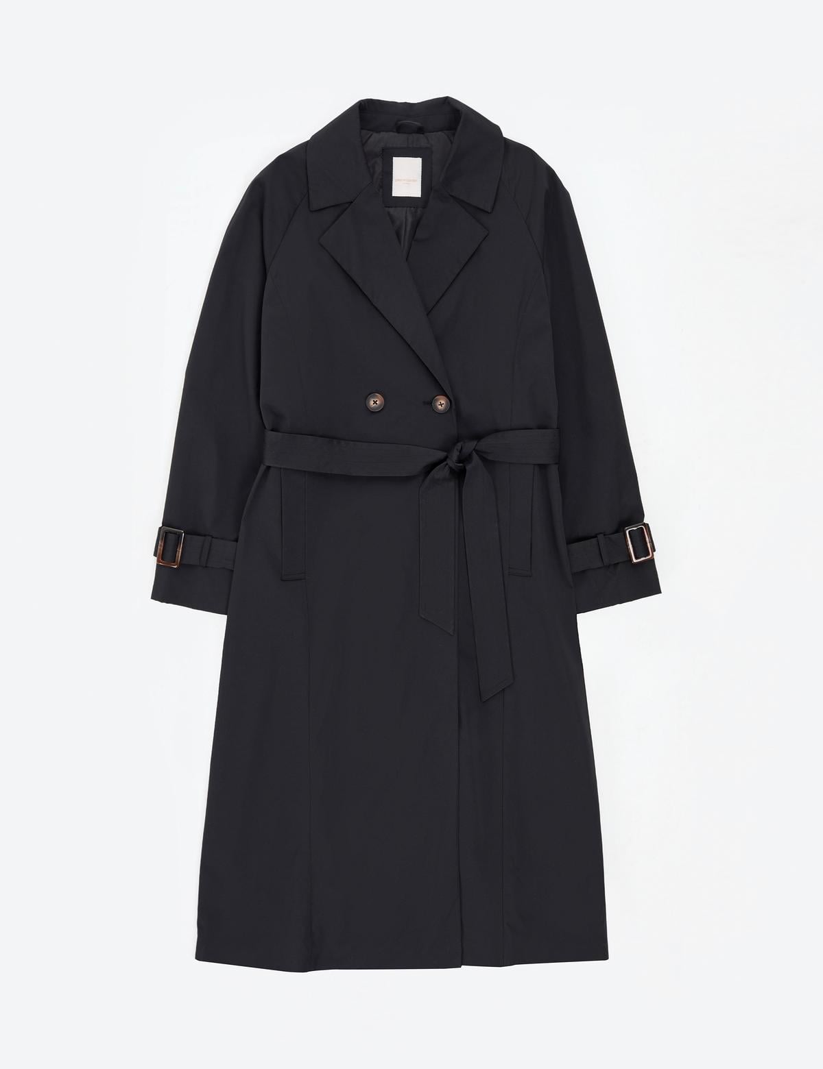 Siyah Kemerli Trençkot - 50314043010