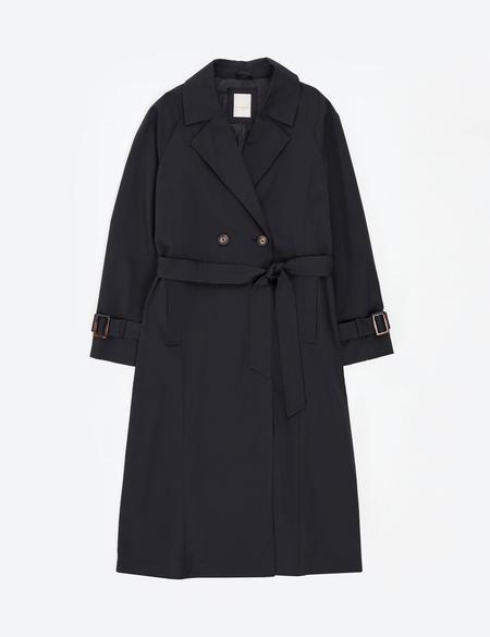 Siyah Kemerli Trençkot - 50314043010