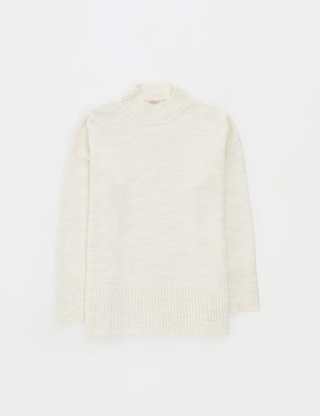 Ekru Comfort Fit Yarım Balıkçı Kazak - 50310958022