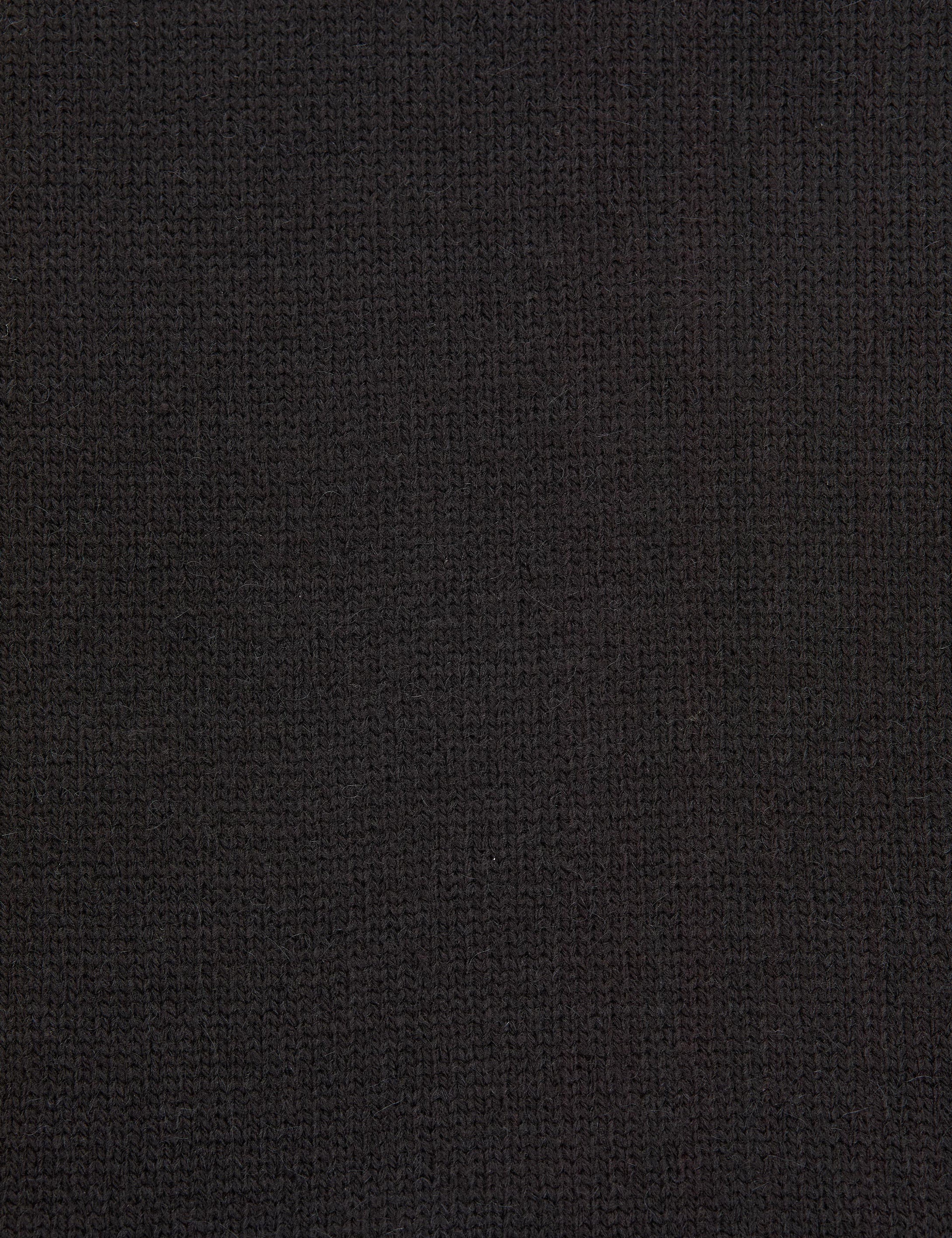 Siyah Comfort Fit Yarım Balıkçı Kazak