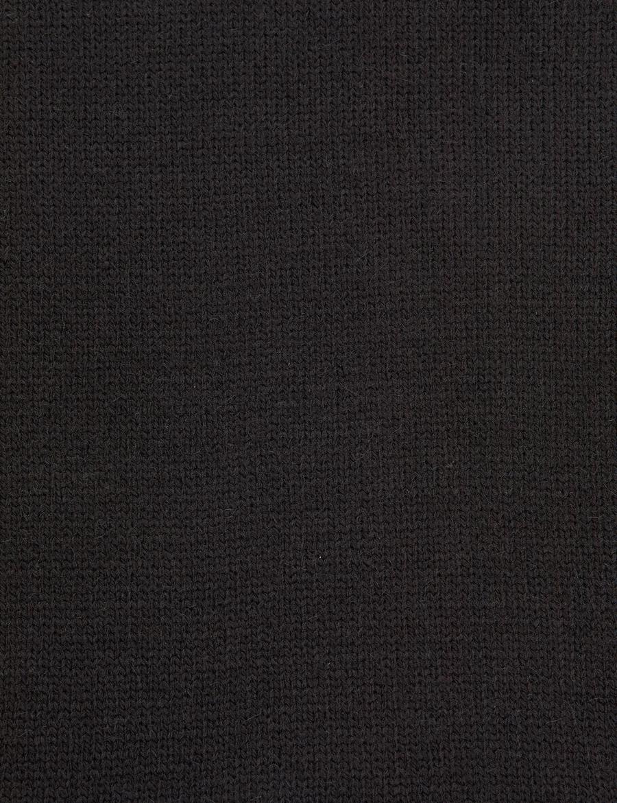 Siyah Comfort Fit Yarım Balıkçı Kazak