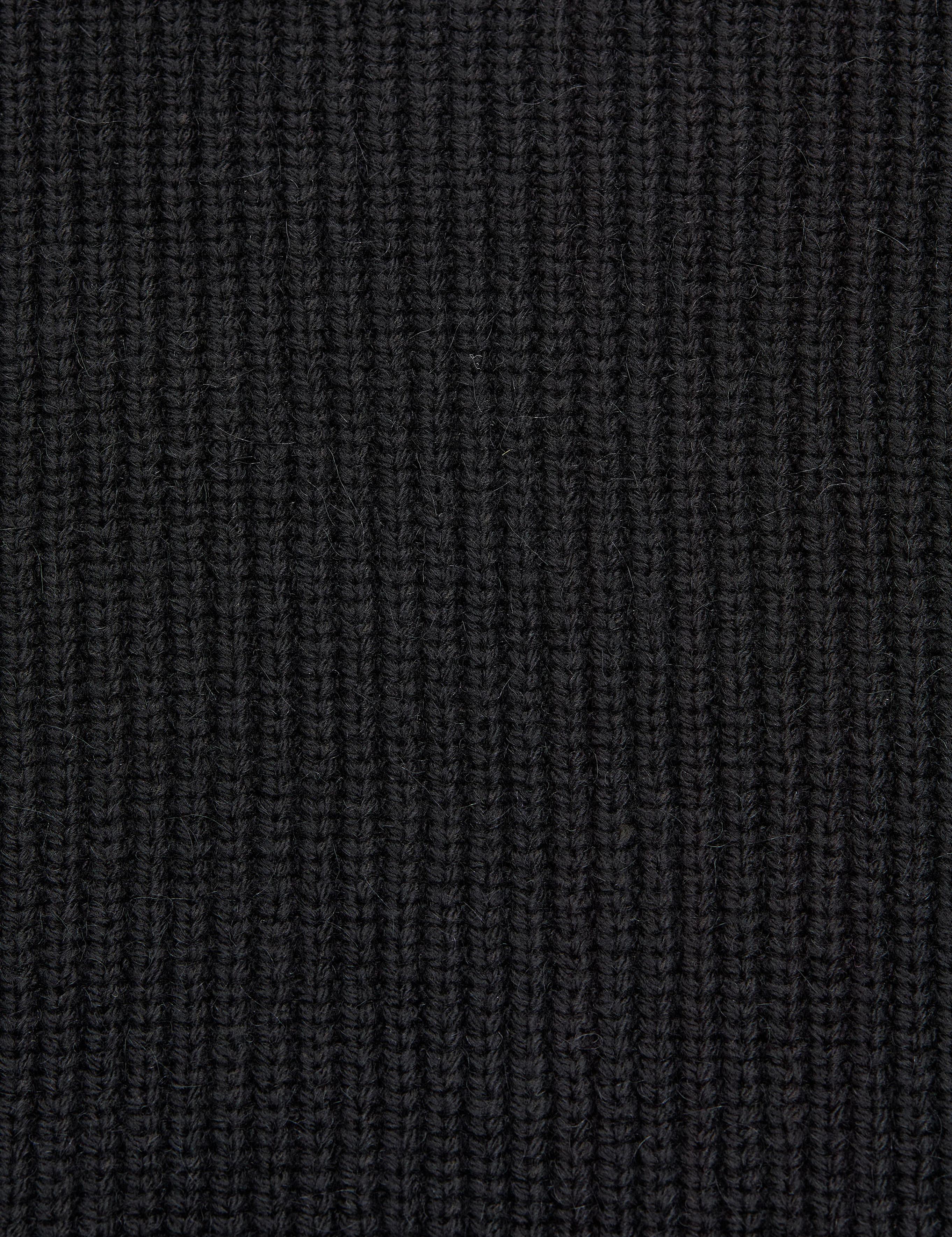 Siyah Comfort Fit Yarım Balıkçı Kazak