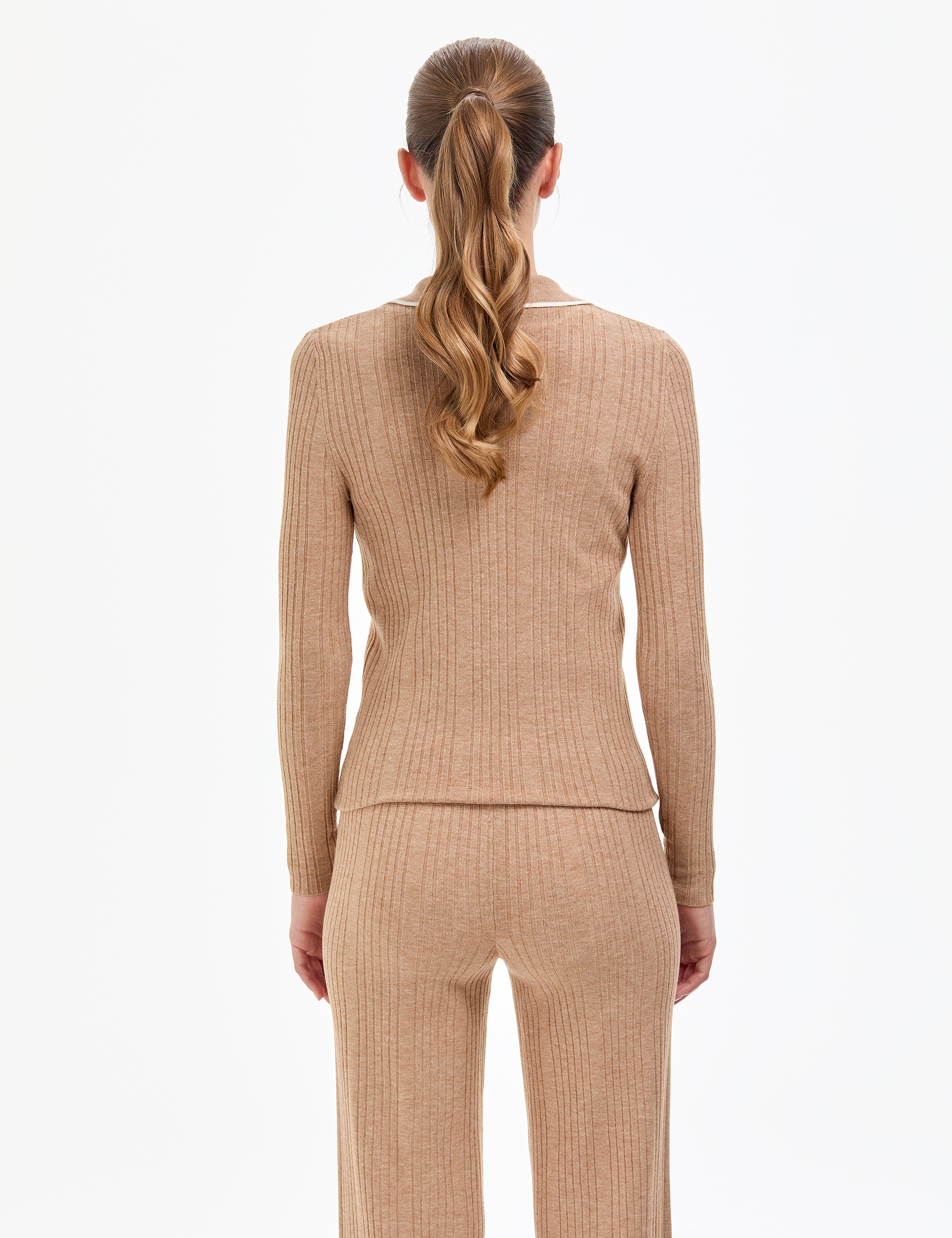 Bej Slim Fit Kazak