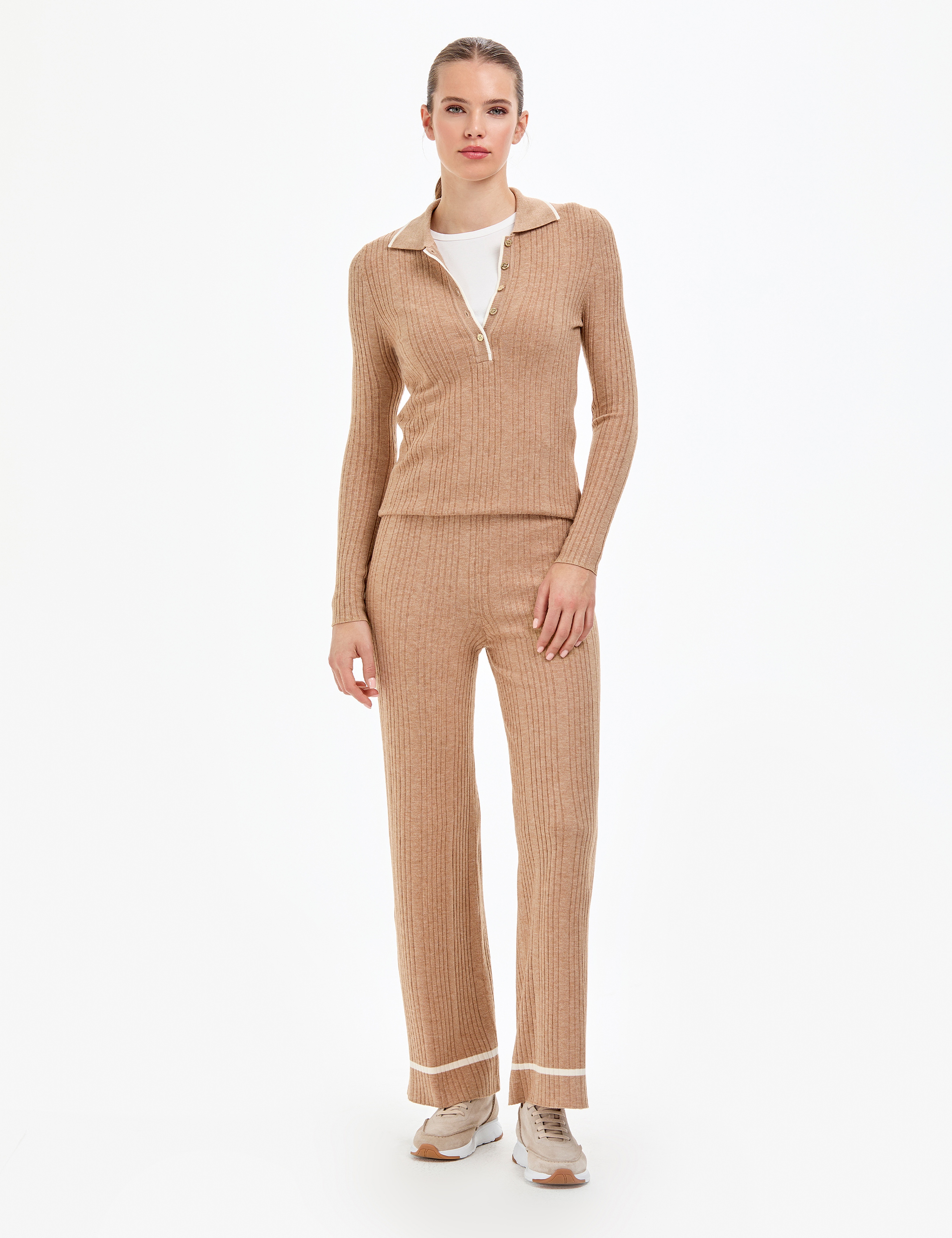 Bej Slim Fit Kazak - Image 4