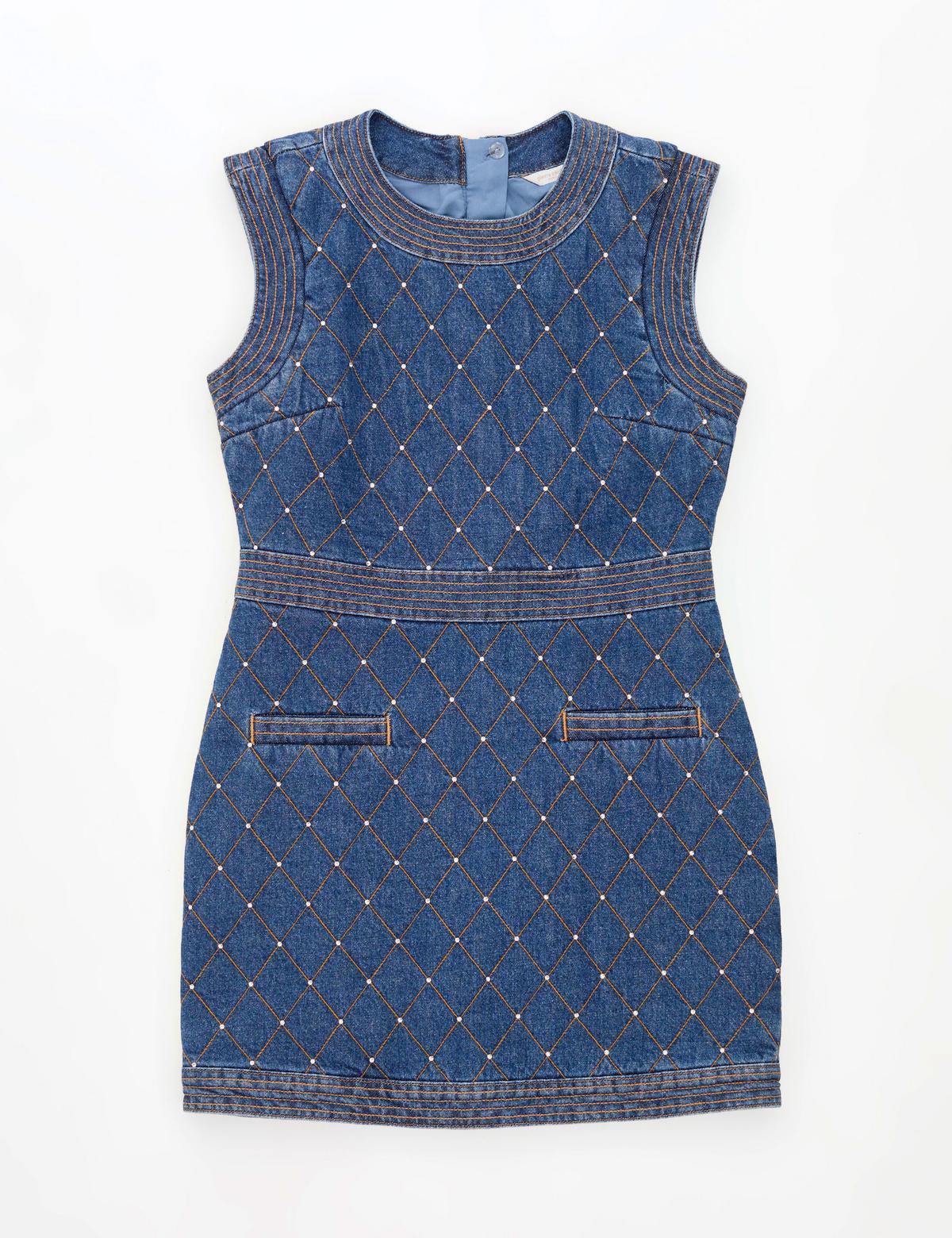 Açık Mavi Slim Fit Jean Elbise - 50308545002