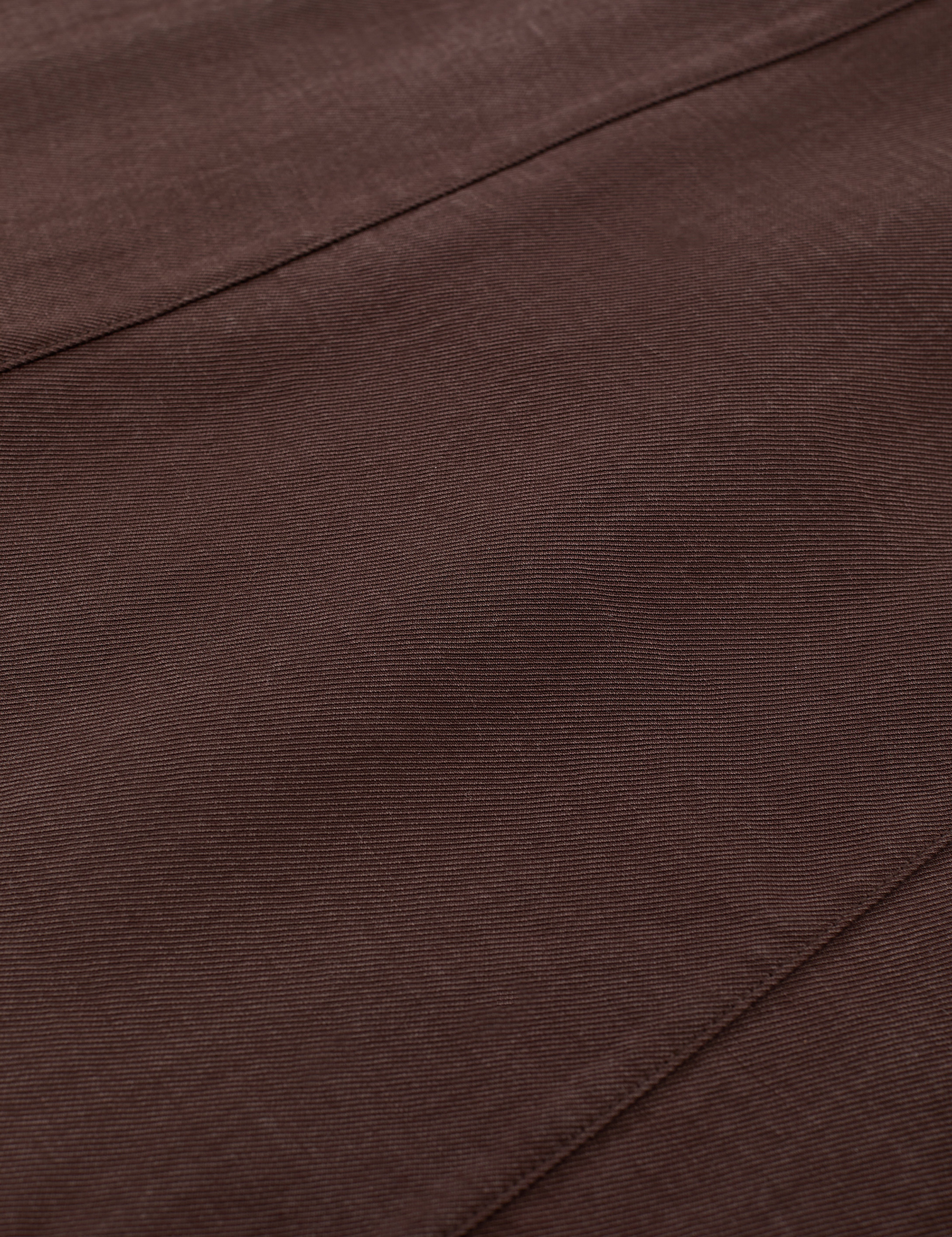 Koyu Kahverengi Comfort Fit Dokuma Elbise - Image 6