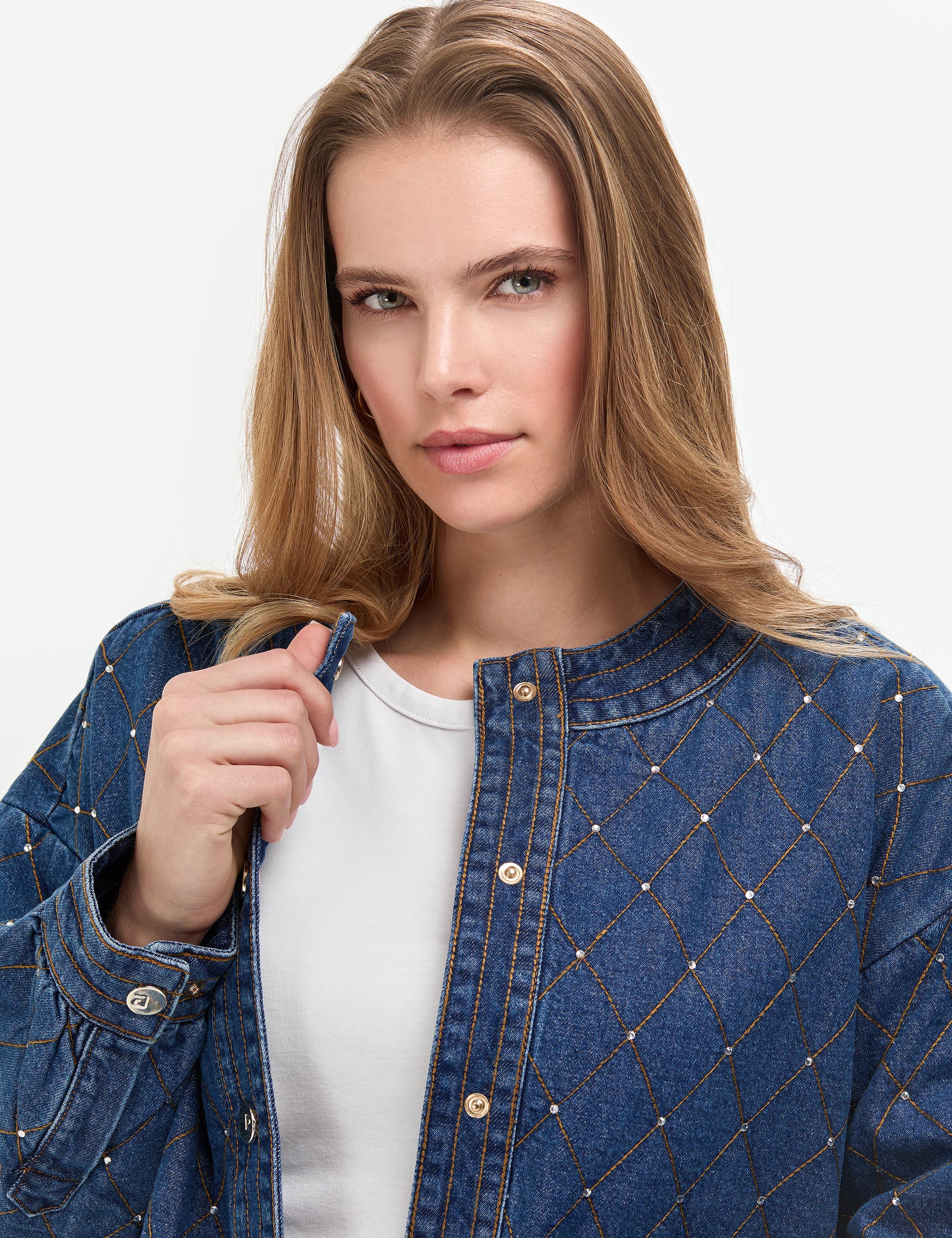 Açık Mavi Oversize Jean Ceket - Image 2