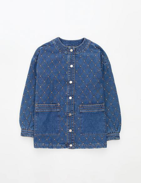 Açık Mavi Oversize Jean Ceket - 50308552005