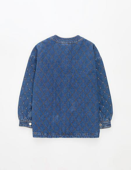 Açık Mavi Oversize Jean Ceket - 50308552005