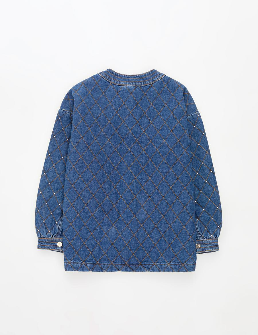 Açık Mavi Oversize Jean Ceket