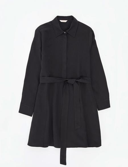 Siyah Comfort Fit Dokuma Elbise - 50318786001