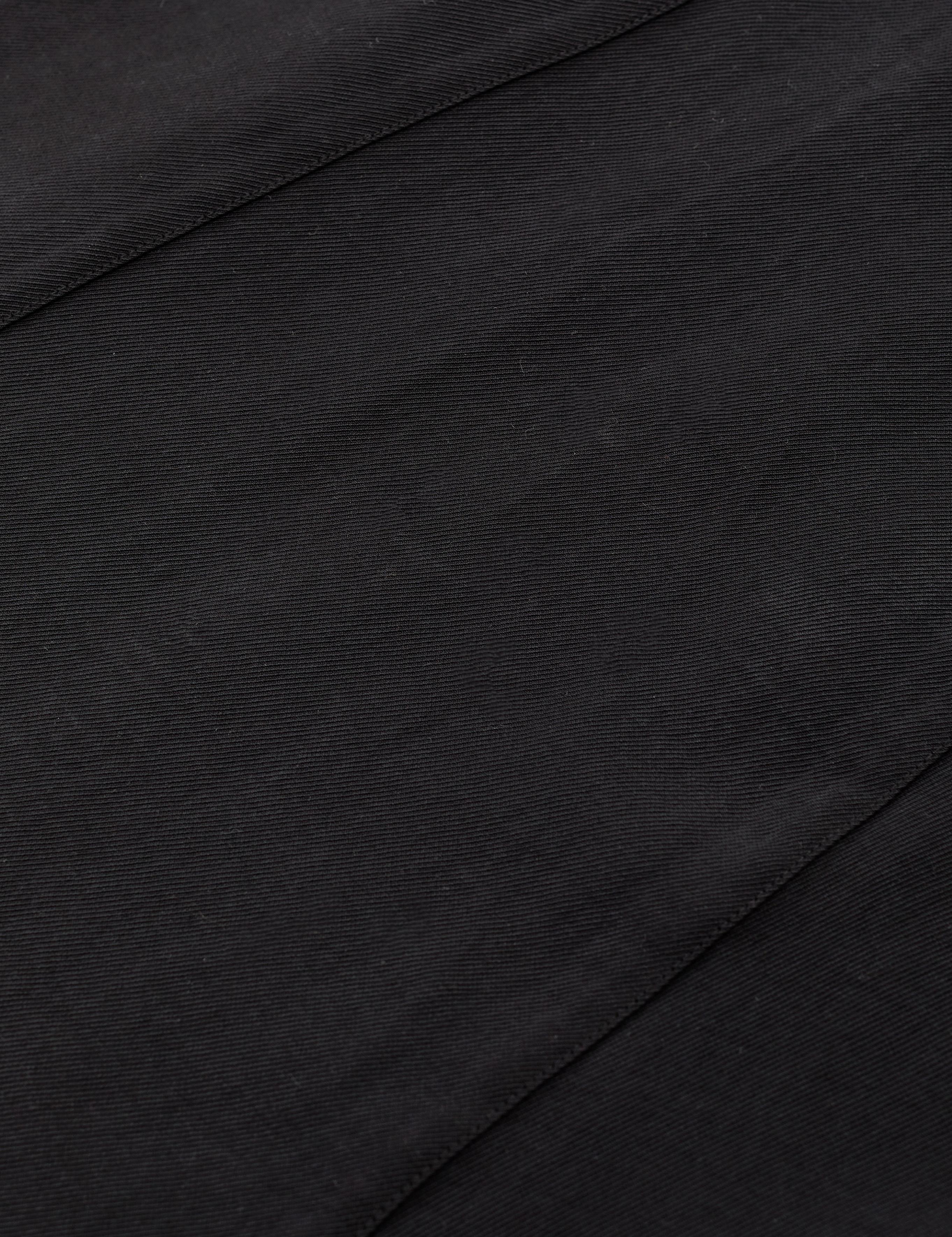 Siyah Comfort Fit Dokuma Elbise