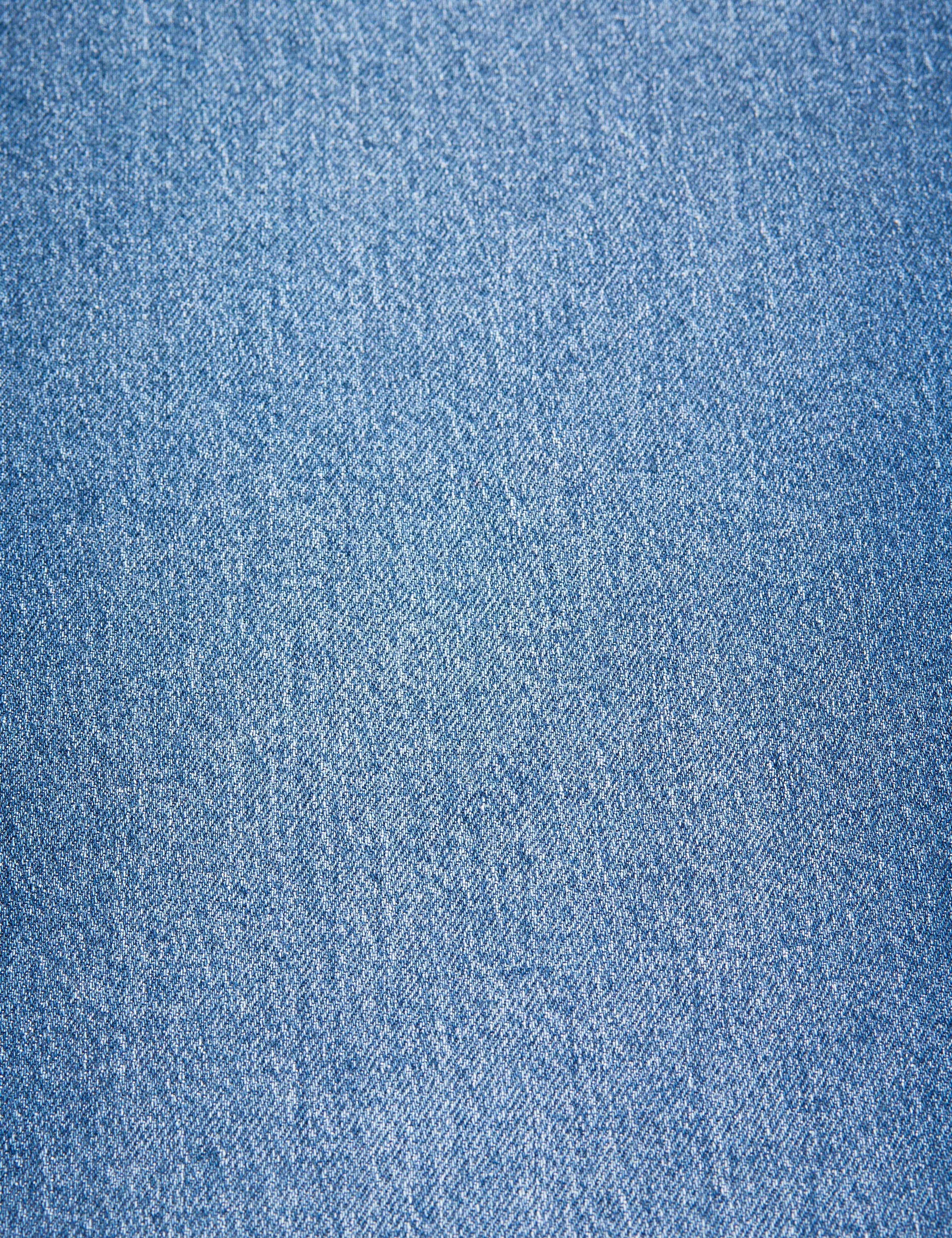 Açık Mavi Mom High Waist Fit Jean Pantolon - Image 7