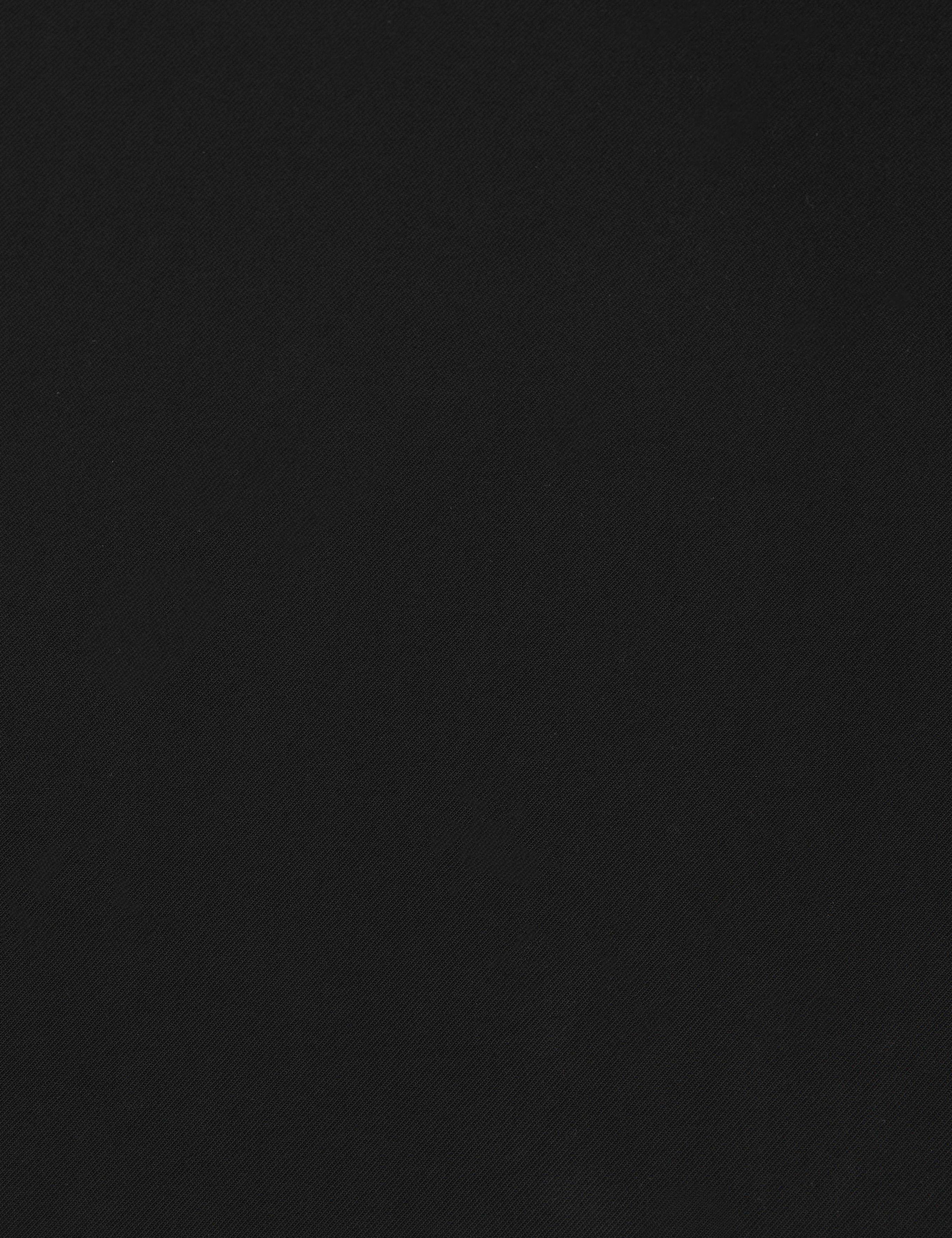 Siyah Comfort Fit Dokuma Elbise