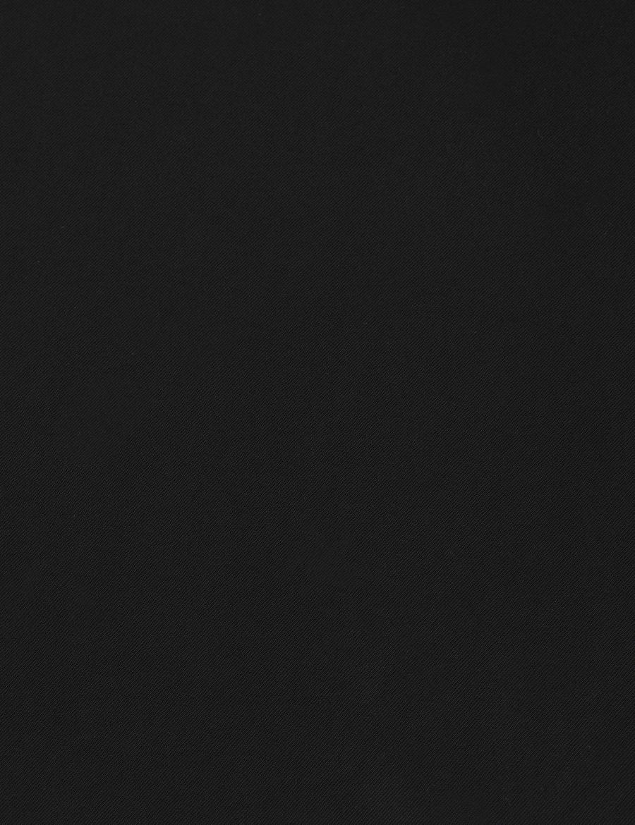 Siyah Comfort Fit Dokuma Elbise