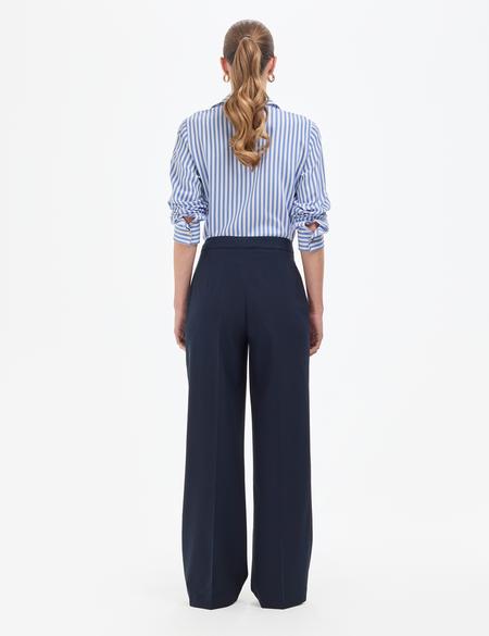 Lacivert Palazzo Kumaş Pantolon - 50319006001