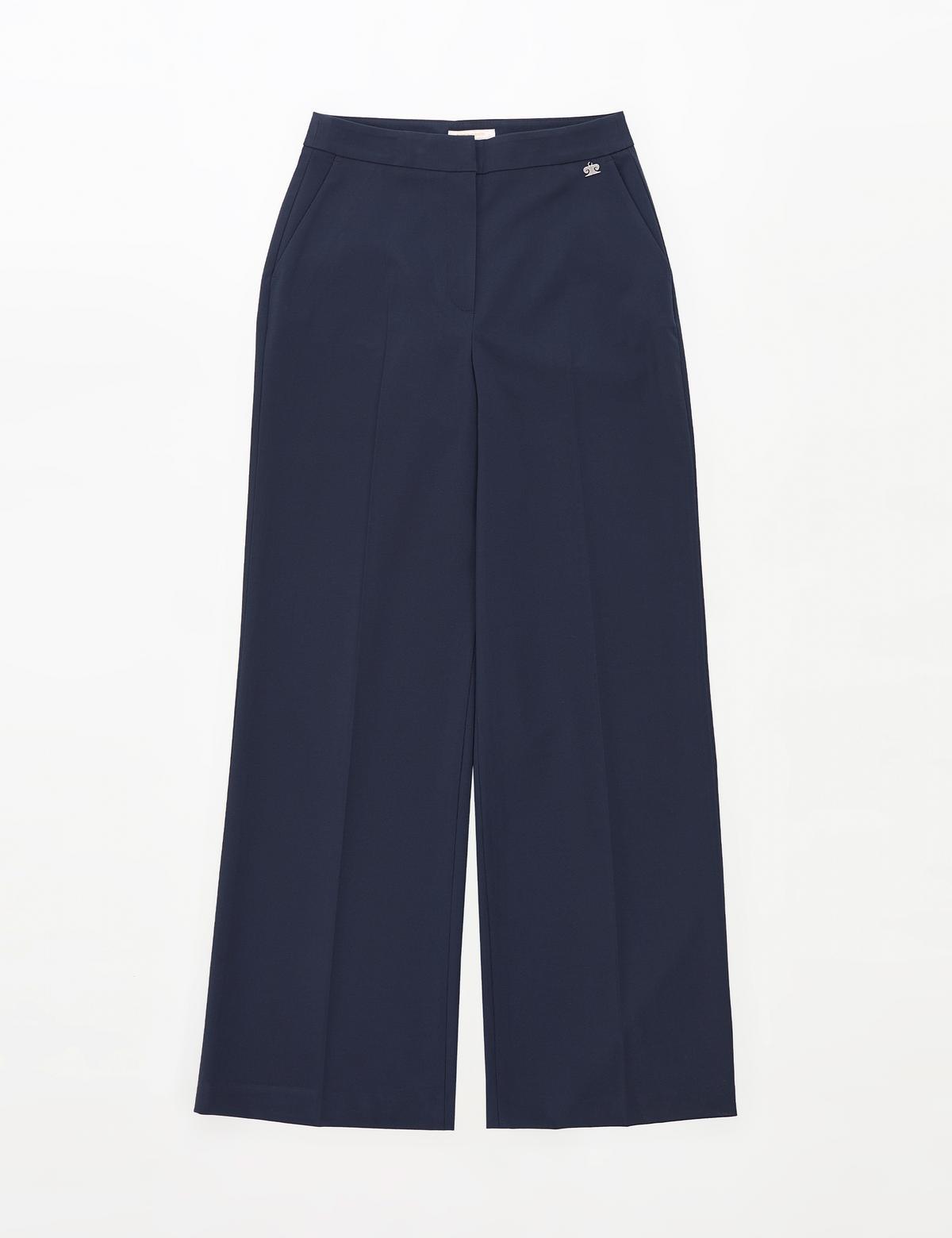 Lacivert Palazzo Kumaş Pantolon - 50319006001