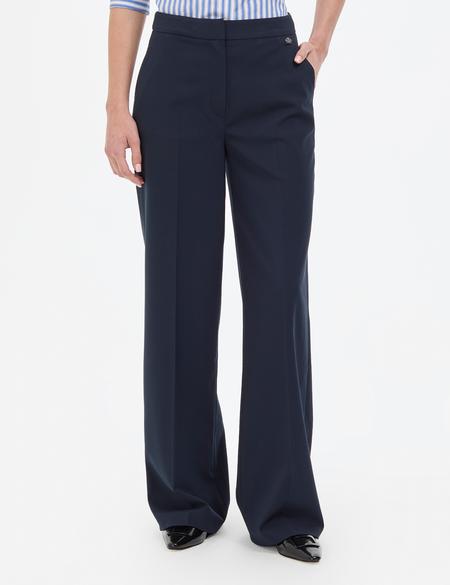 Lacivert Palazzo Kumaş Pantolon - 50319006001