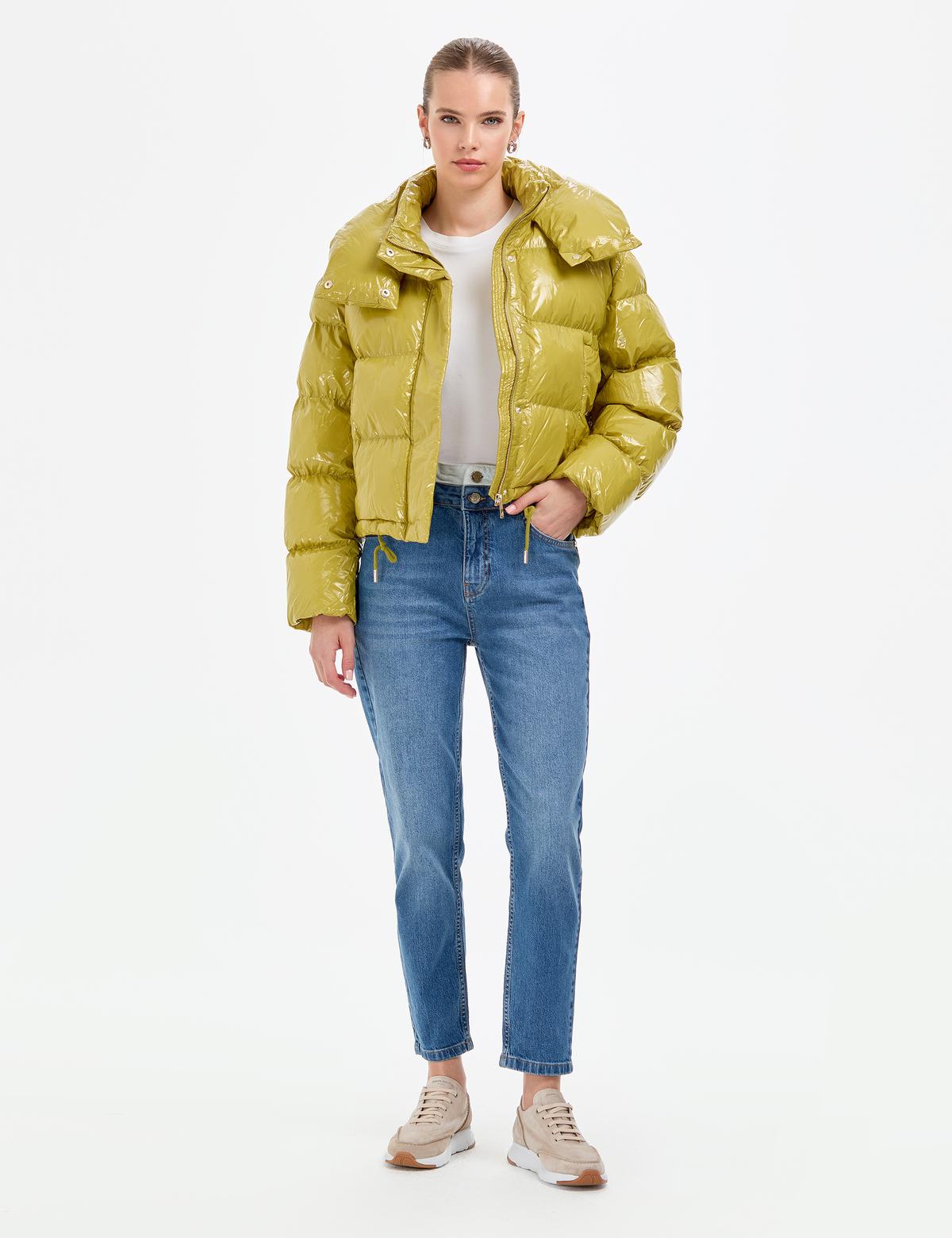 Fıstık Yeşili Mont - 50308998003