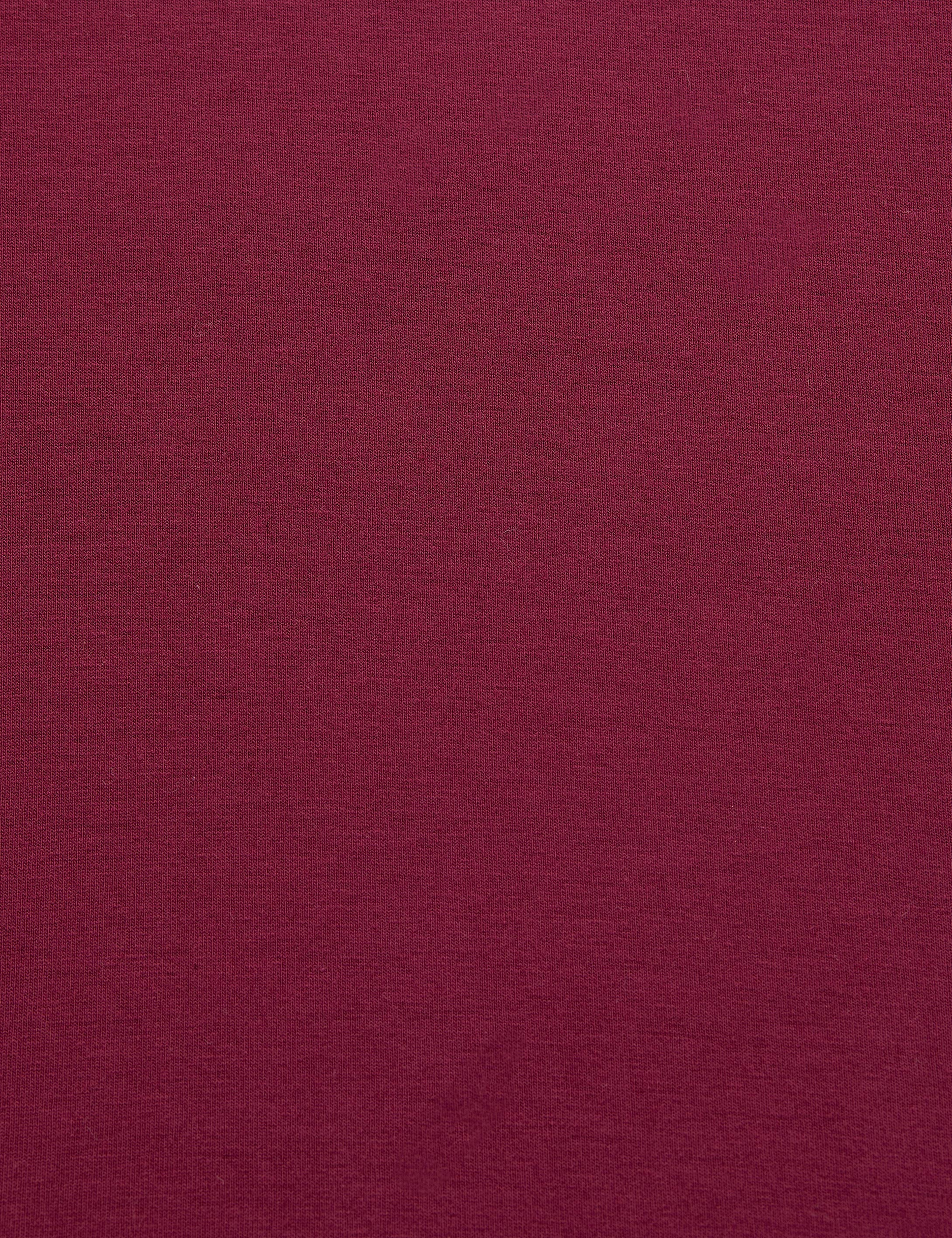 Vişne Slim Fit Örme Bluz - Image 7