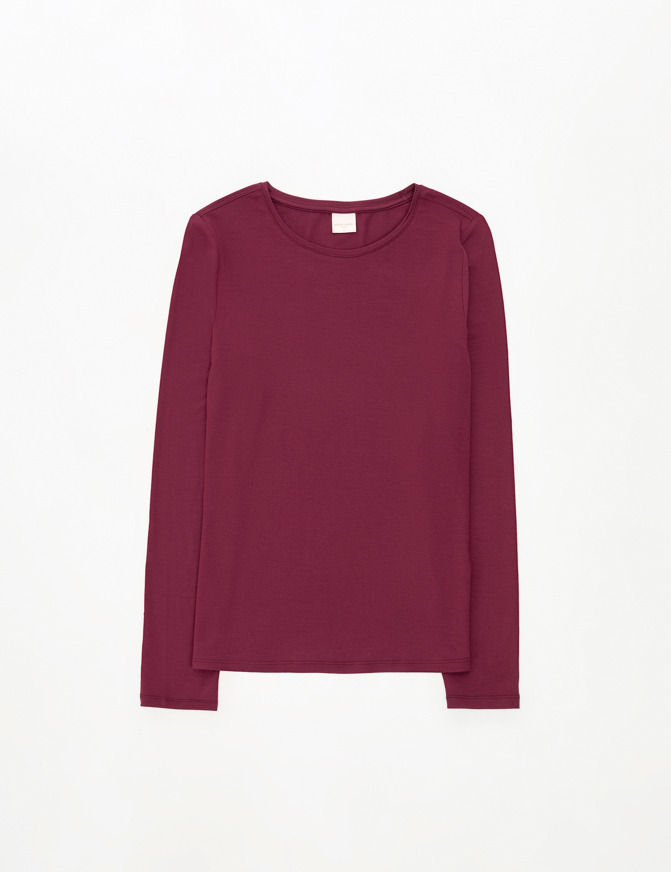 Vişne Slim Fit Örme Bluz