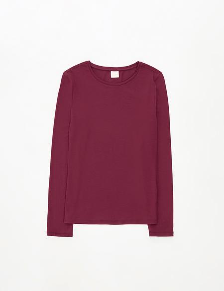 Vişne Slim Fit Örme Bluz - 50317061045