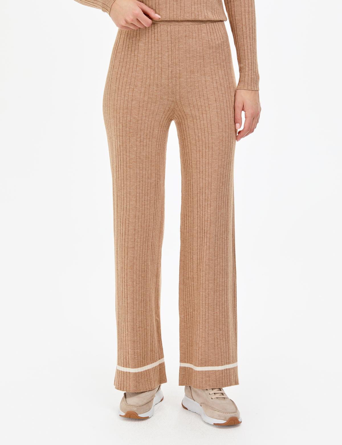 Bej Loose Fit Triko Pantolon - 50311038013