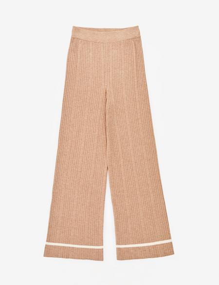 Bej Loose Fit Triko Pantolon - 50311038013