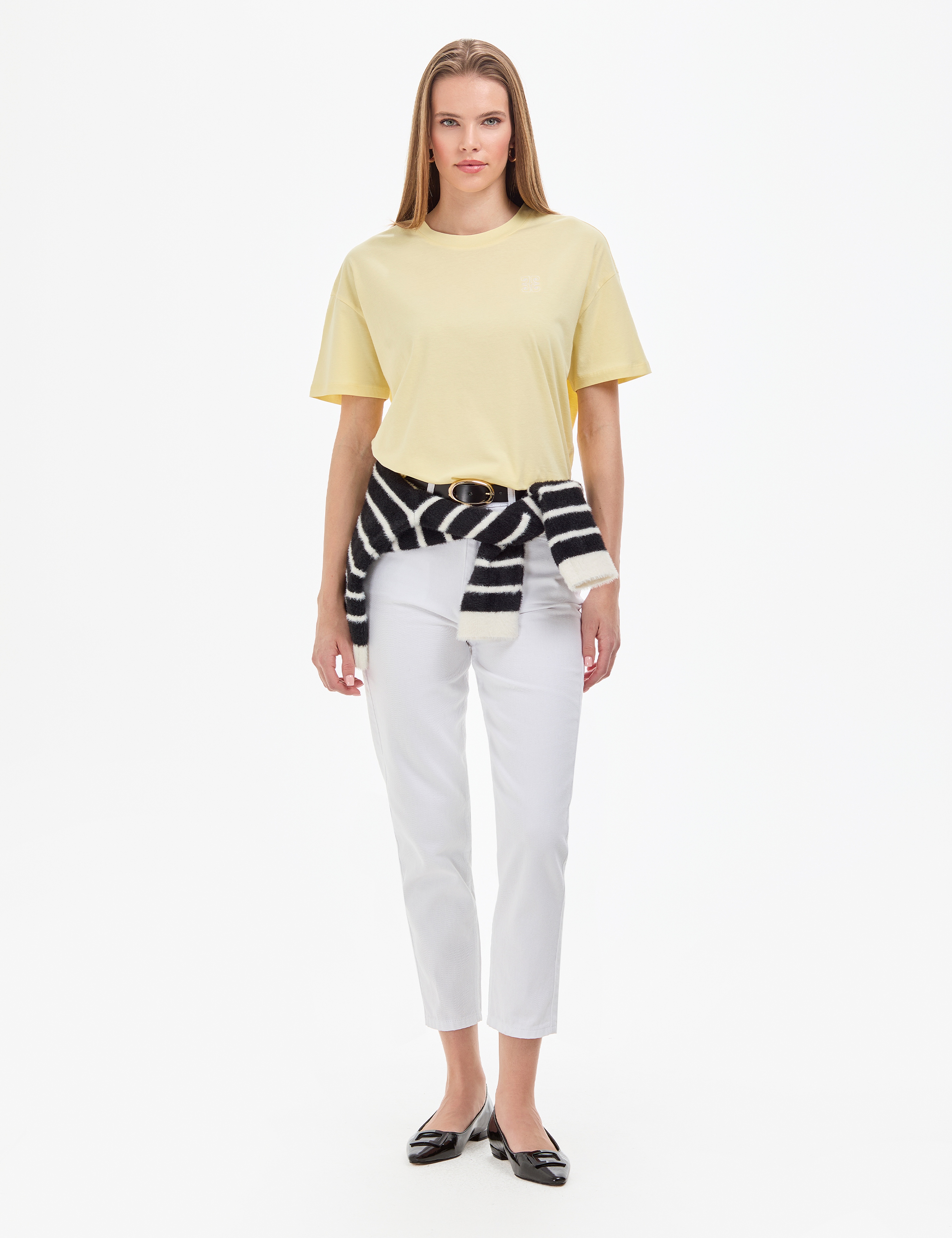 Limon Regular Fit V Yaka Basic Tişört