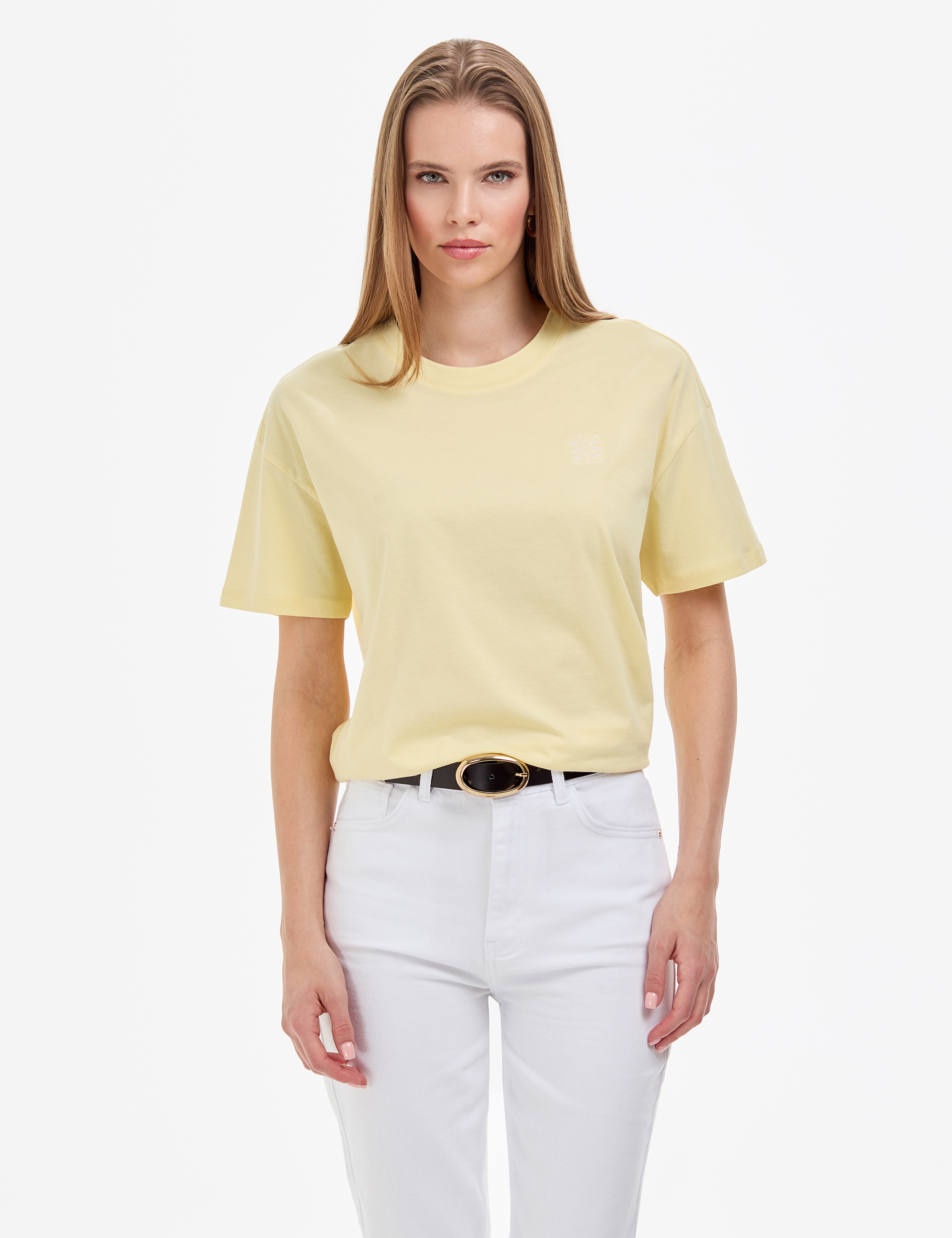 Limon Regular Fit V Yaka Basic Tişört - Image 1