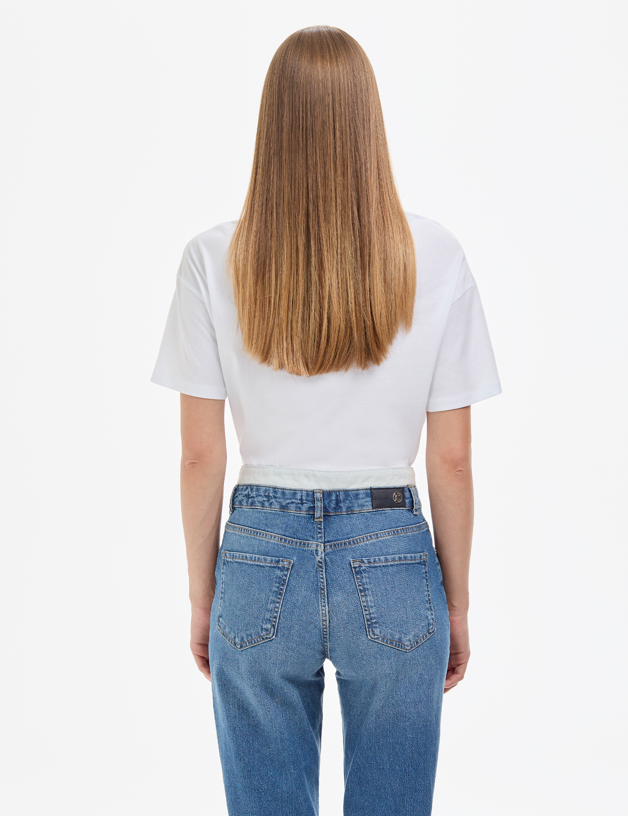 Beyaz Oversize Tişört - 50323569010