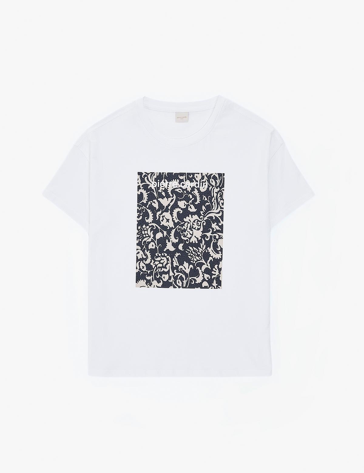 Beyaz Oversize Tişört - 50323558001