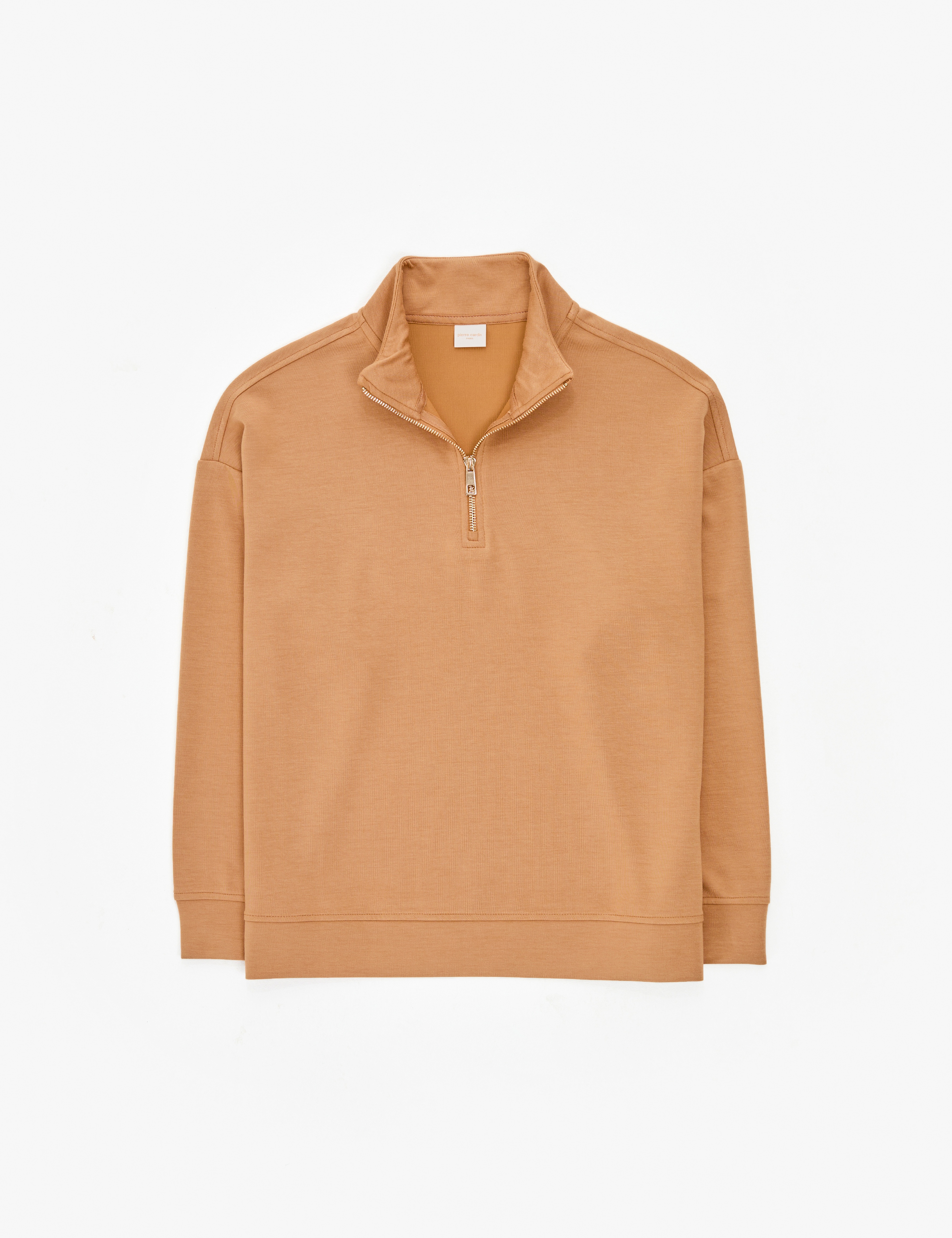 Camel Regular Fit Modal Kumaş Sweatshirt