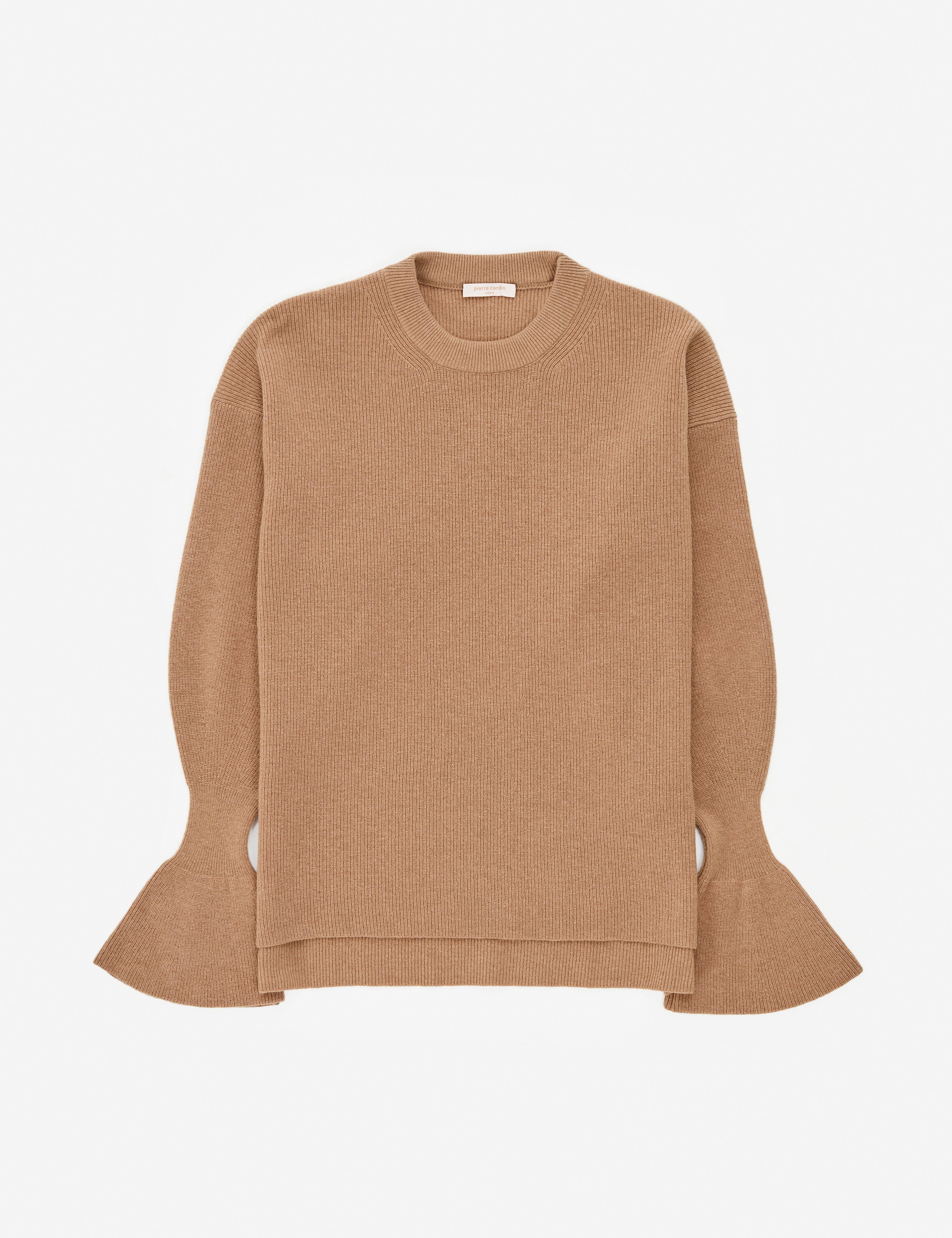 Camel Regular Fit Yün Kazak - Image 6