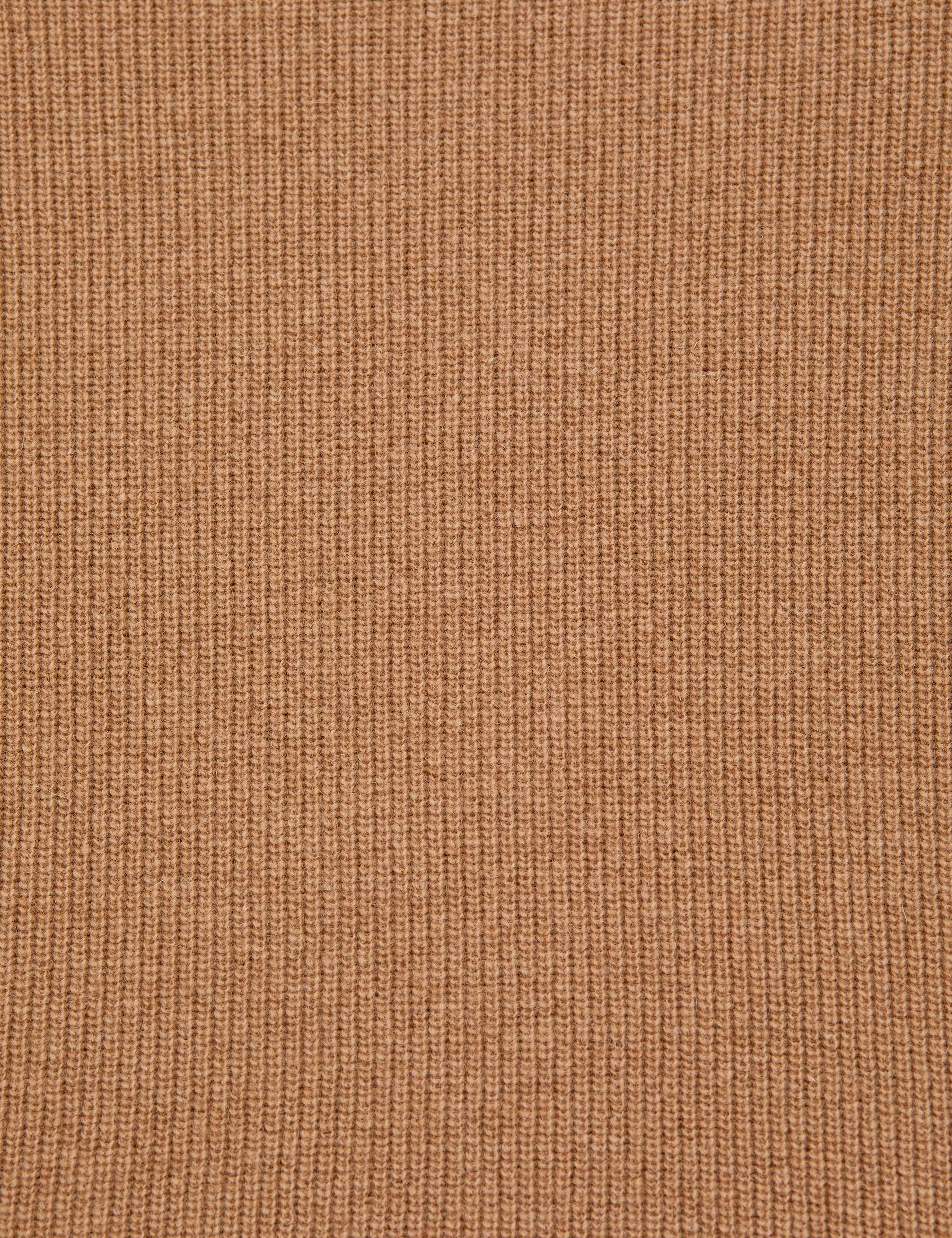 Camel Regular Fit Yün Kazak - Image 7