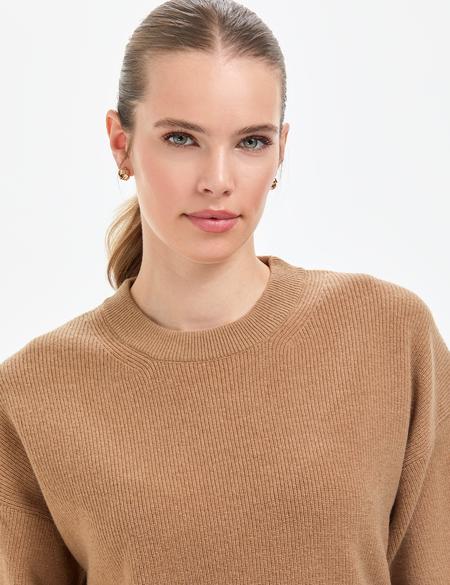 Camel Regular Fit Yün Kazak - 50296484012