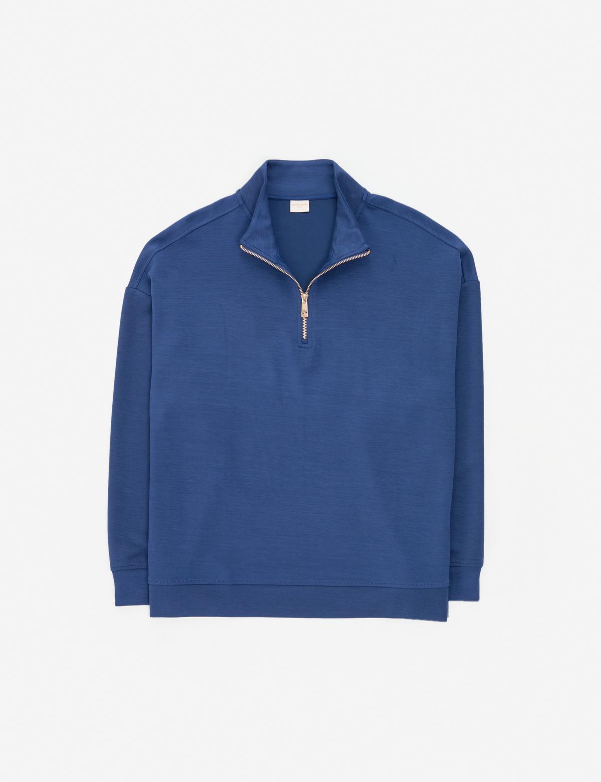 Lacivert Regular Fit Modal Kumaş Sweatshirt - 50308116021