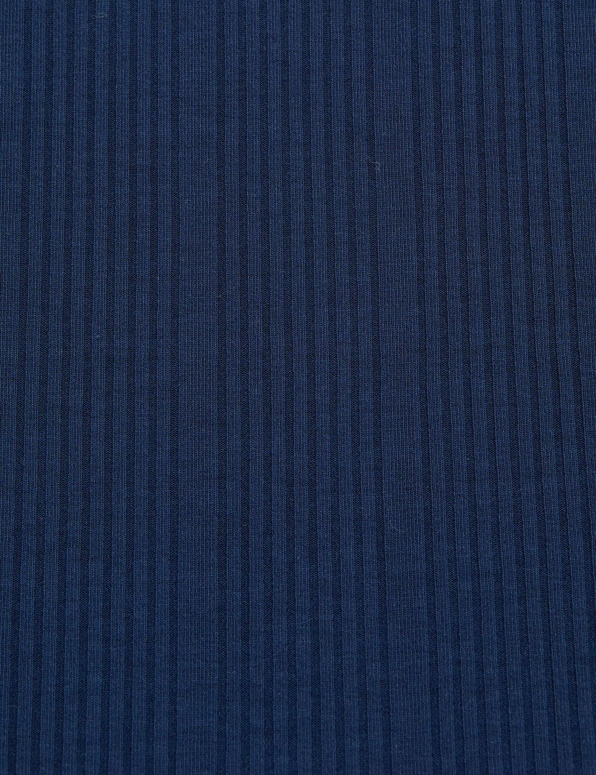 Lacivert Slim Fit Örme Elbise - 50296427014