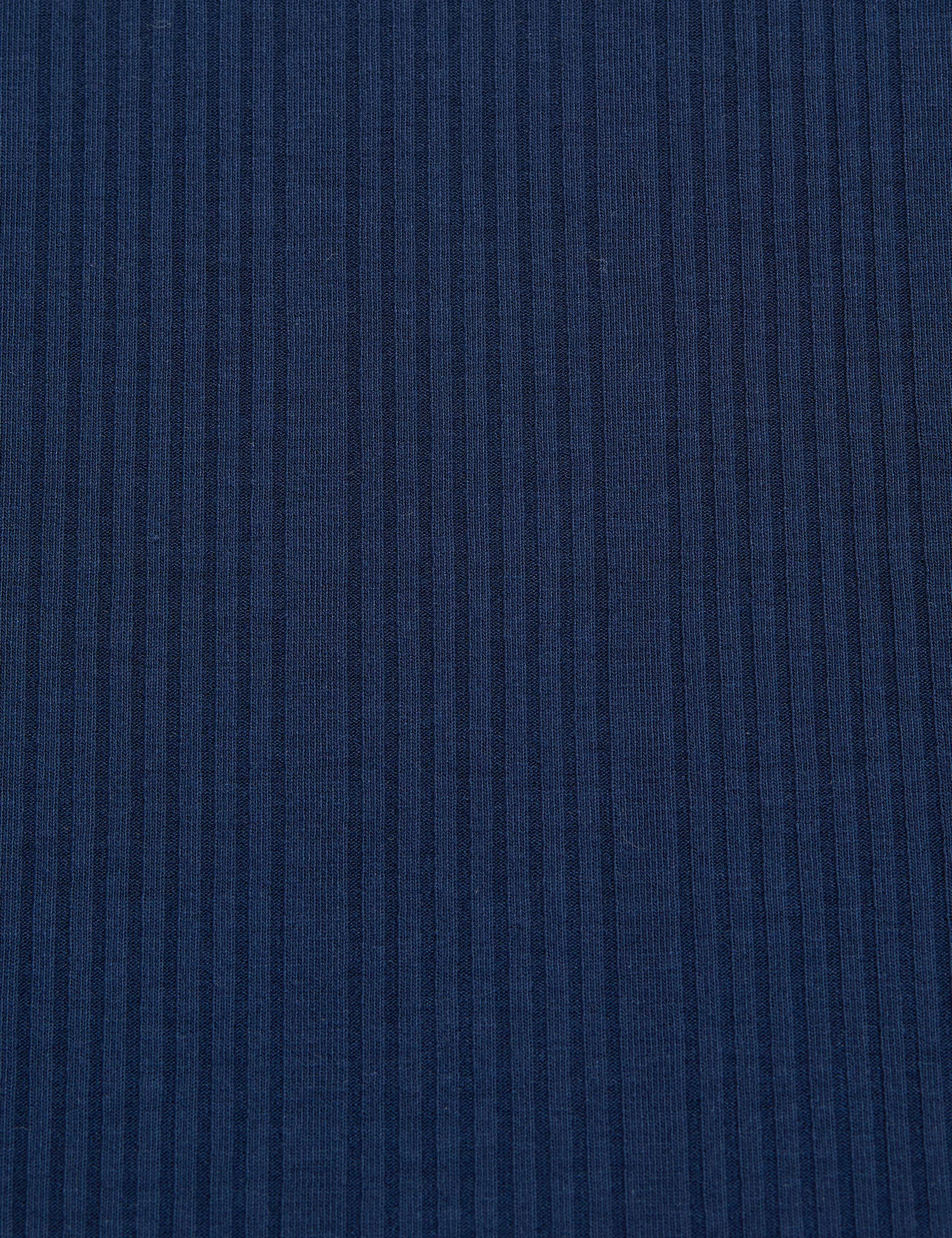 Lacivert Slim Fit Örme Elbise - Image 6