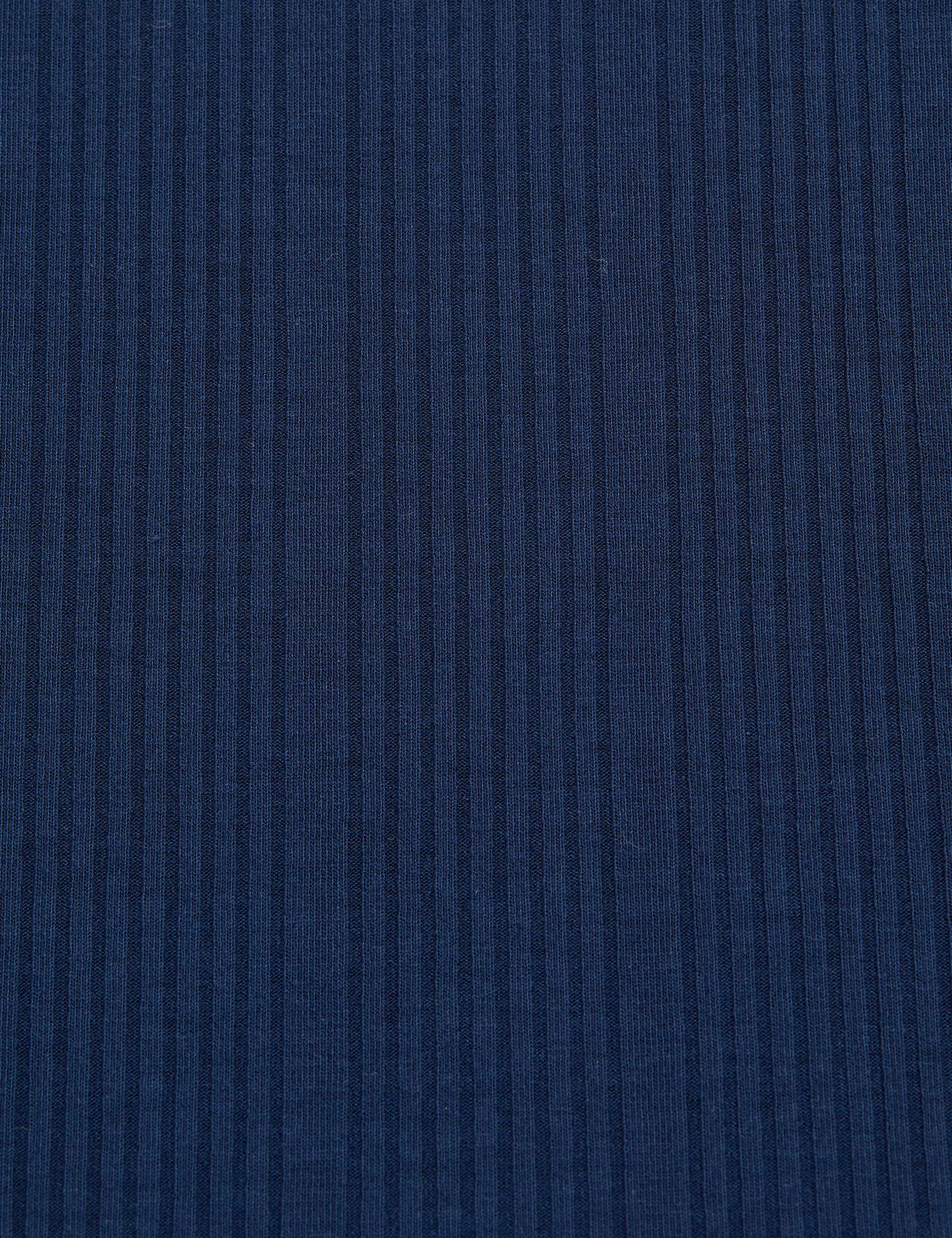 Lacivert Slim Fit Örme Elbise