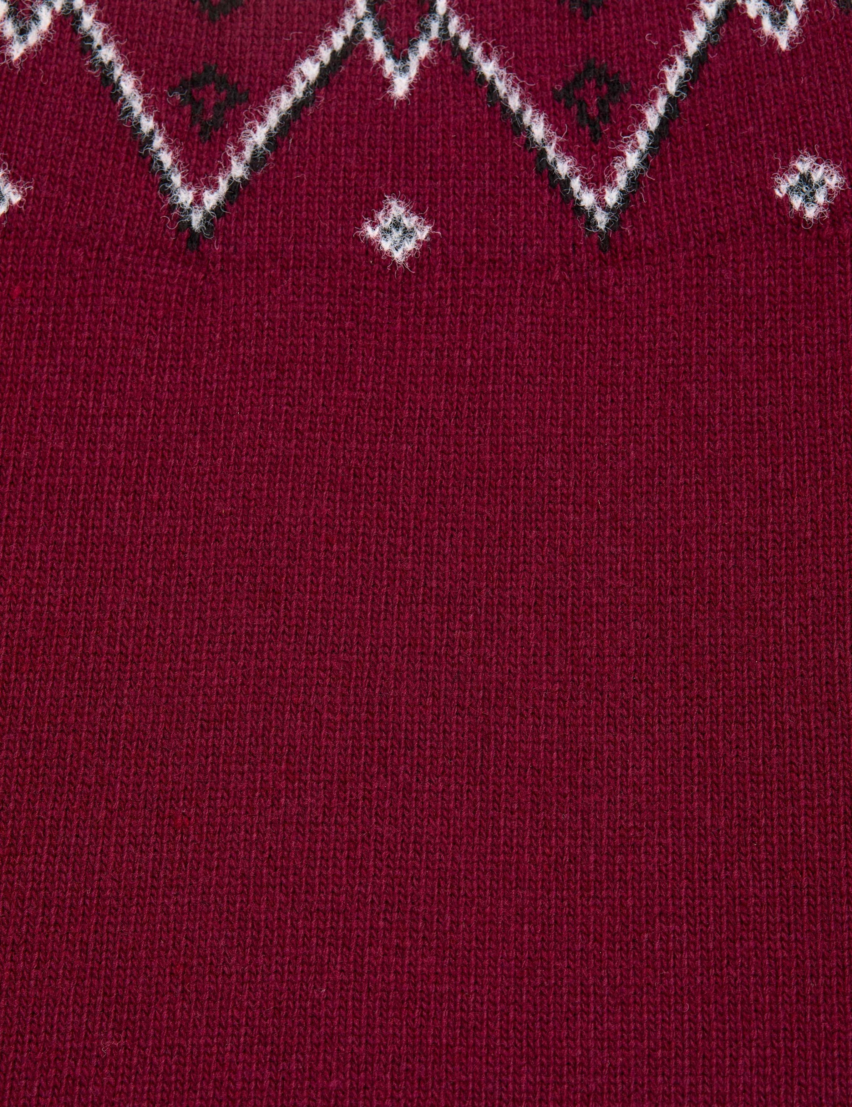 Vişne Slim Fit Kazak