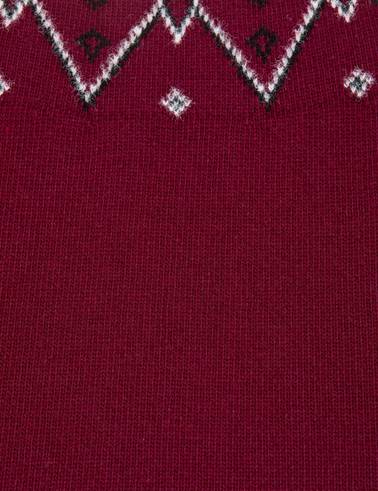Vişne Slim Fit Yün Karışımlı Kazak