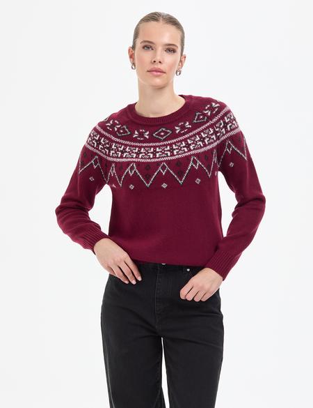 Vişne Slim Fit Kazak - 50310917014