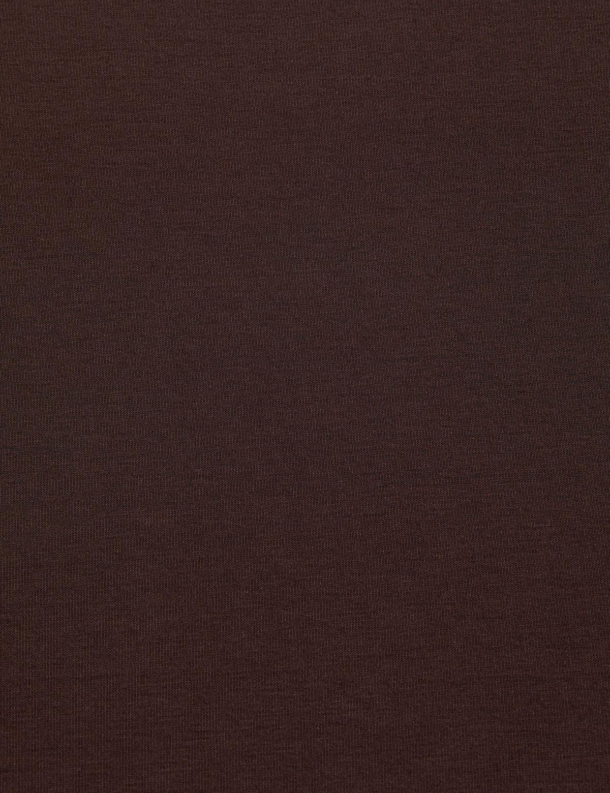 Kahverengi Slim Fit Örme Bluz - 50317061032