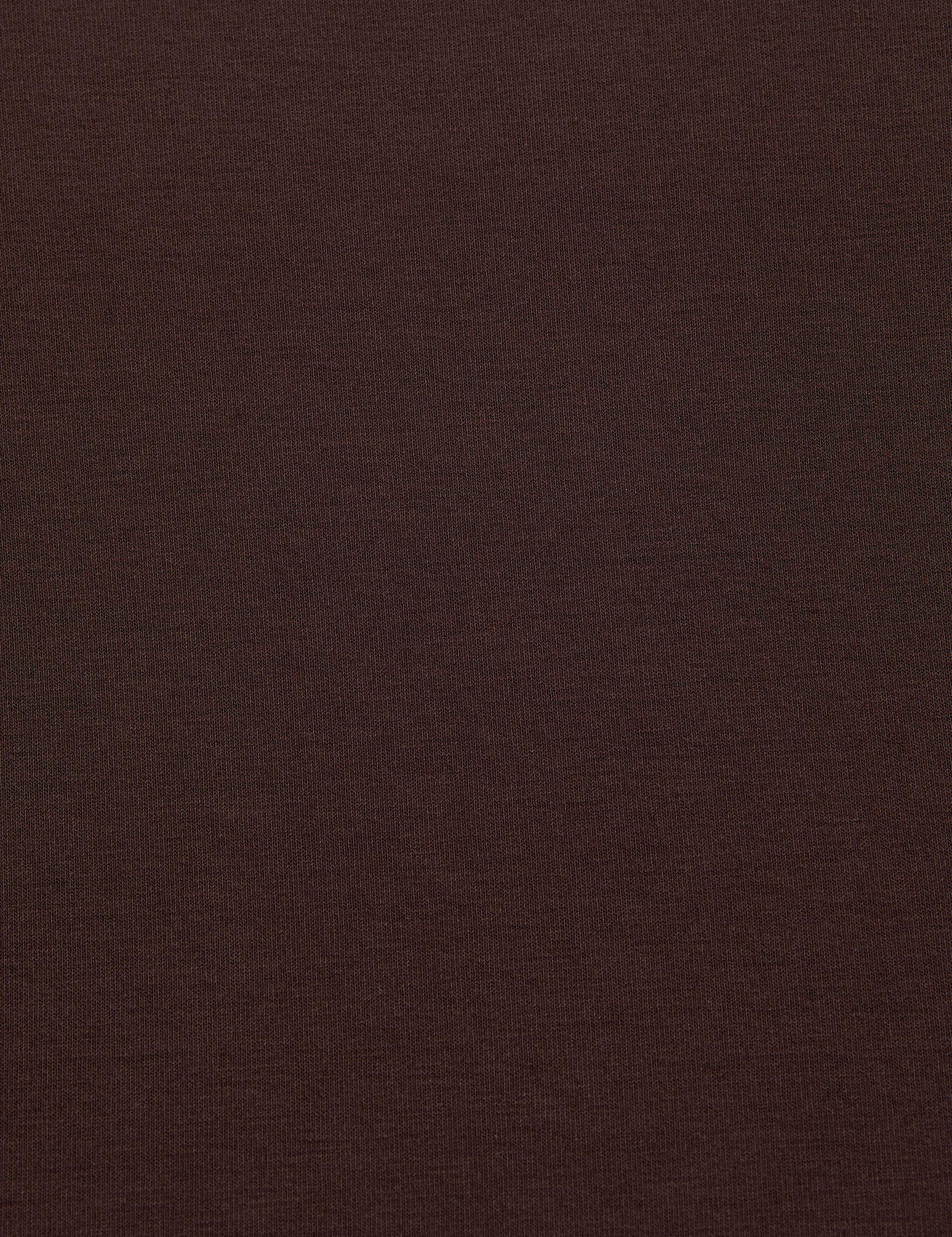 Kahverengi Slim Fit Örme Bluz