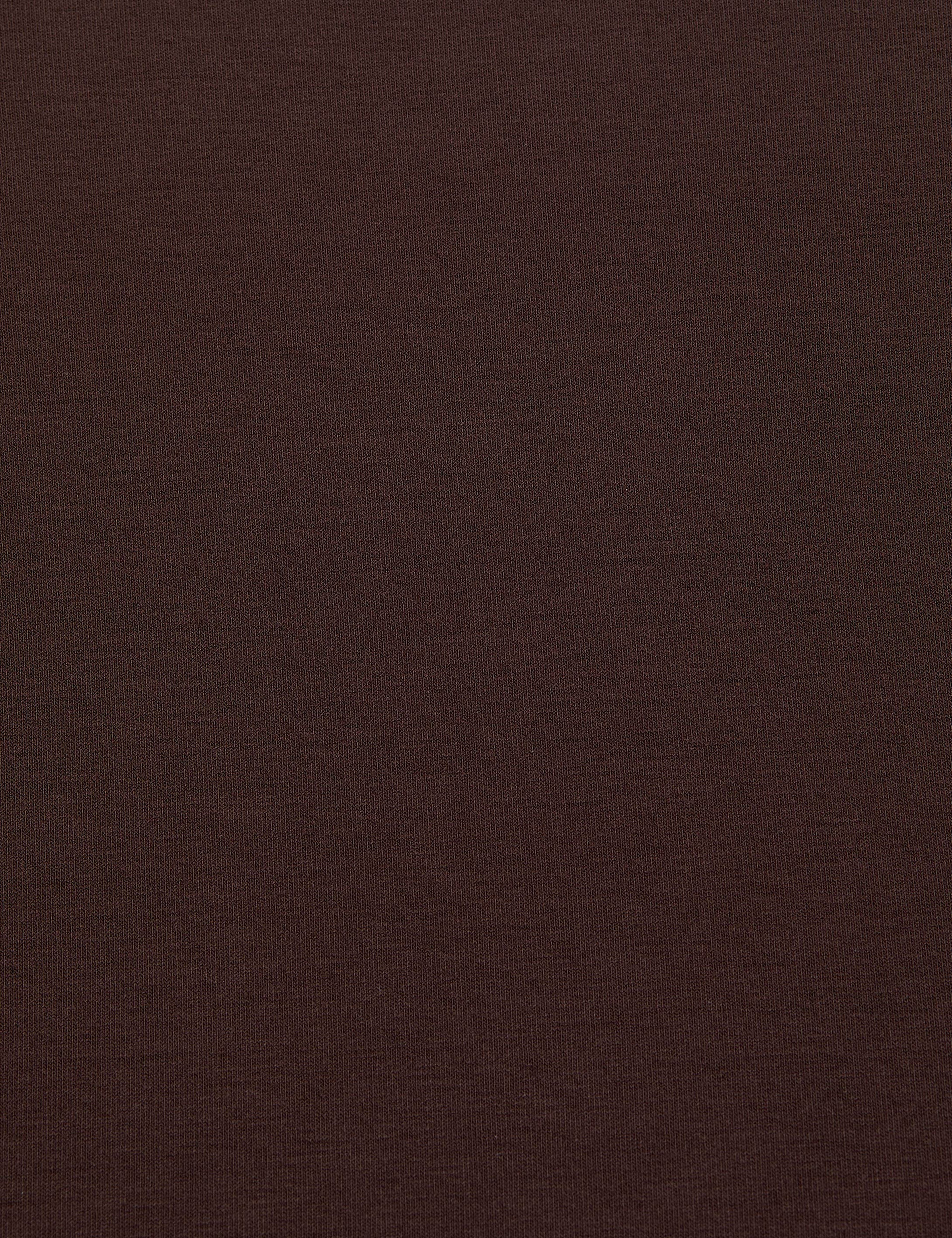 Kahverengi Slim Fit Örme Bluz - Image 7