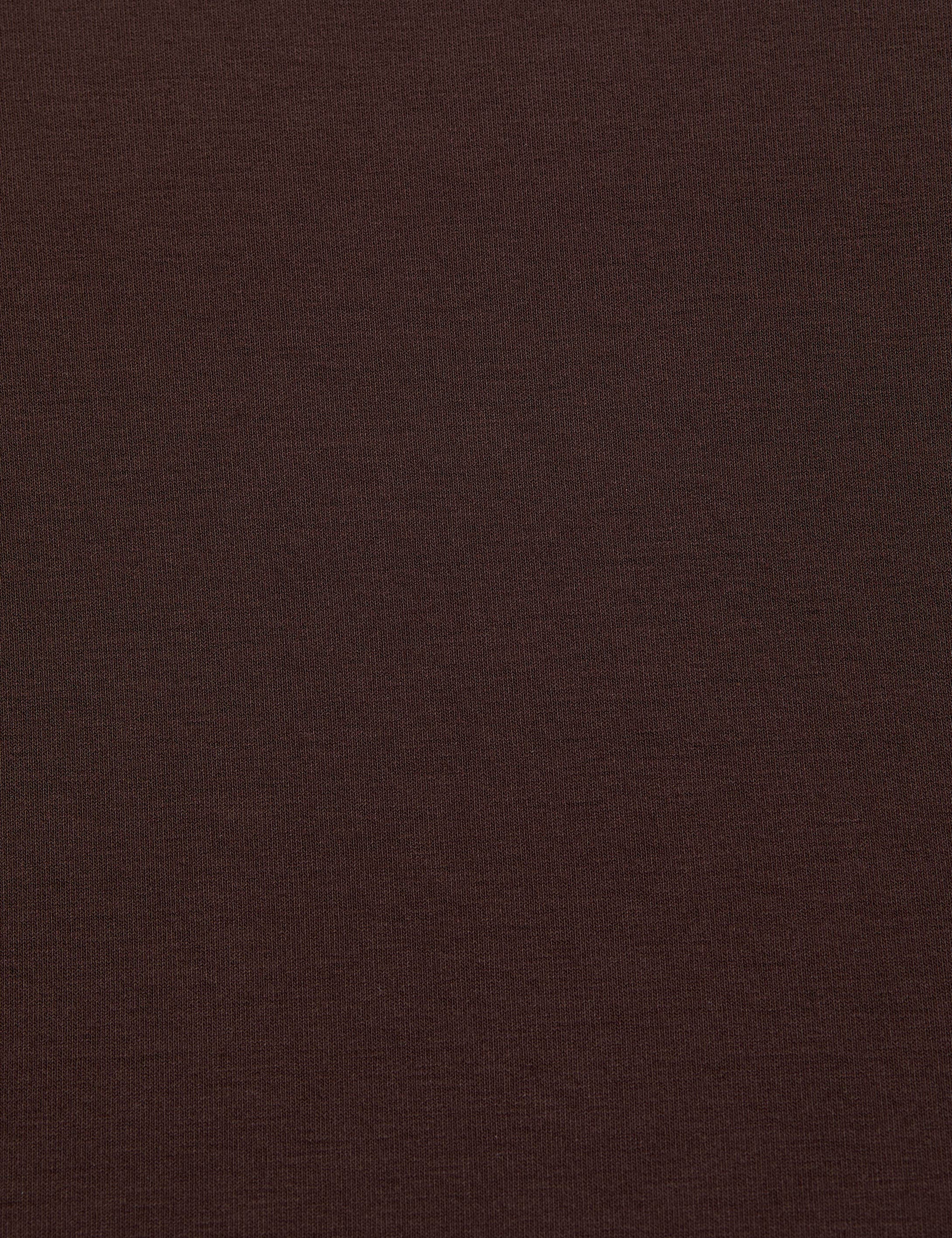 Kahverengi Slim Fit Örme Bluz