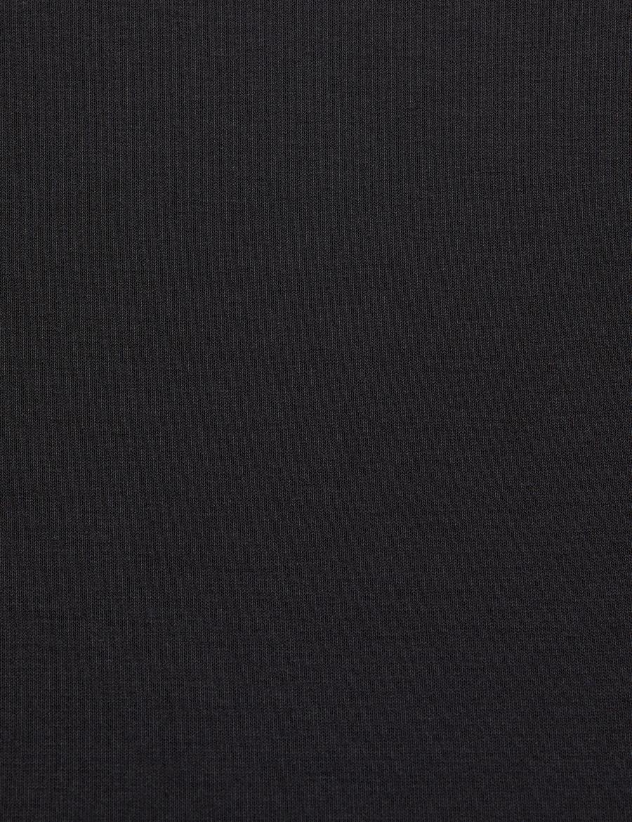 Siyah Slim Fit Örme Bluz