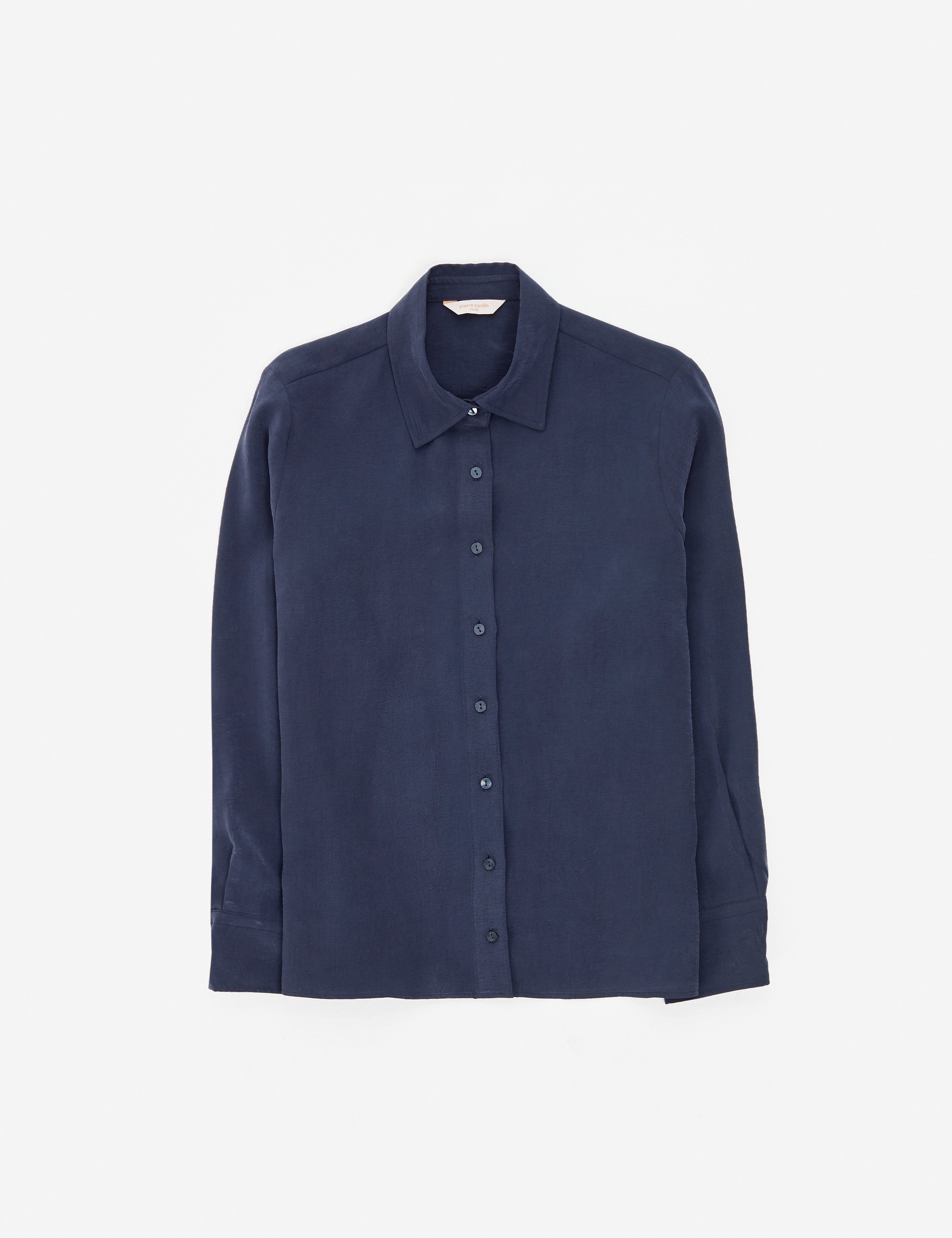 Açık Lacivert Comfort Fit Uzun Kollu Gömlek - Image 6